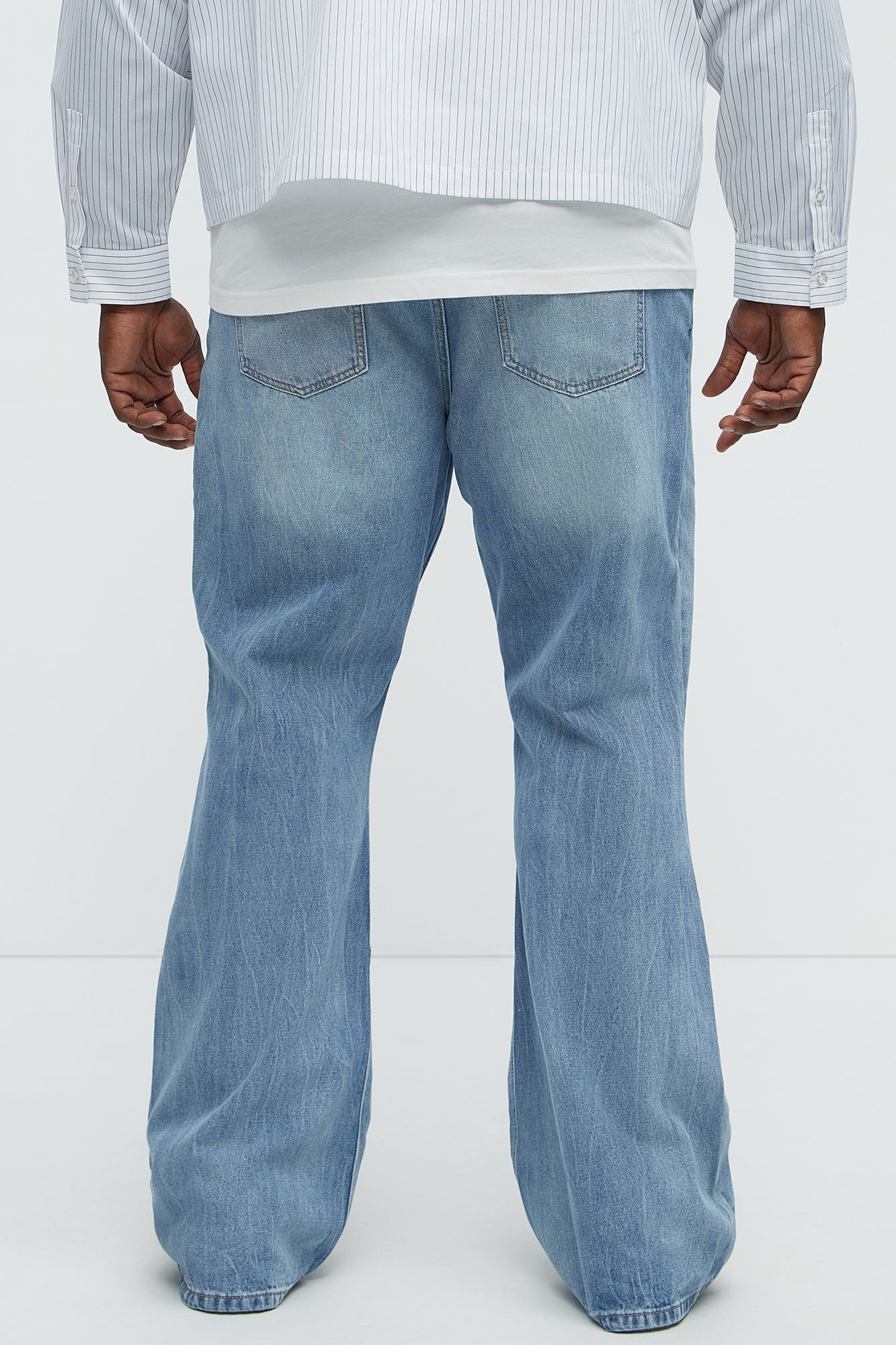 Stacked Slim Flare Make You Look Jeans - Medium Blue Wash