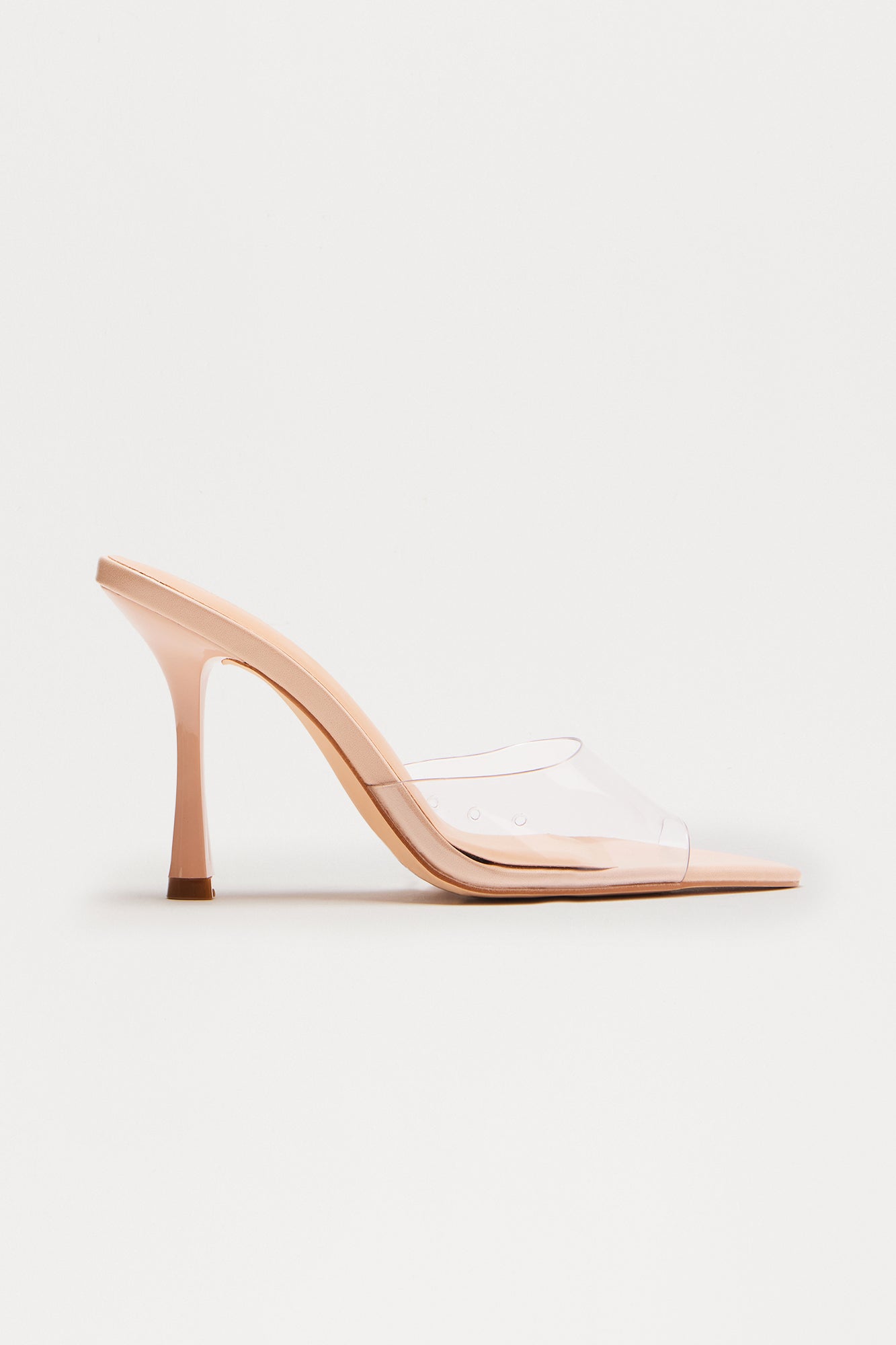 Tallou Peep Toe Stiletto Heels - Clear