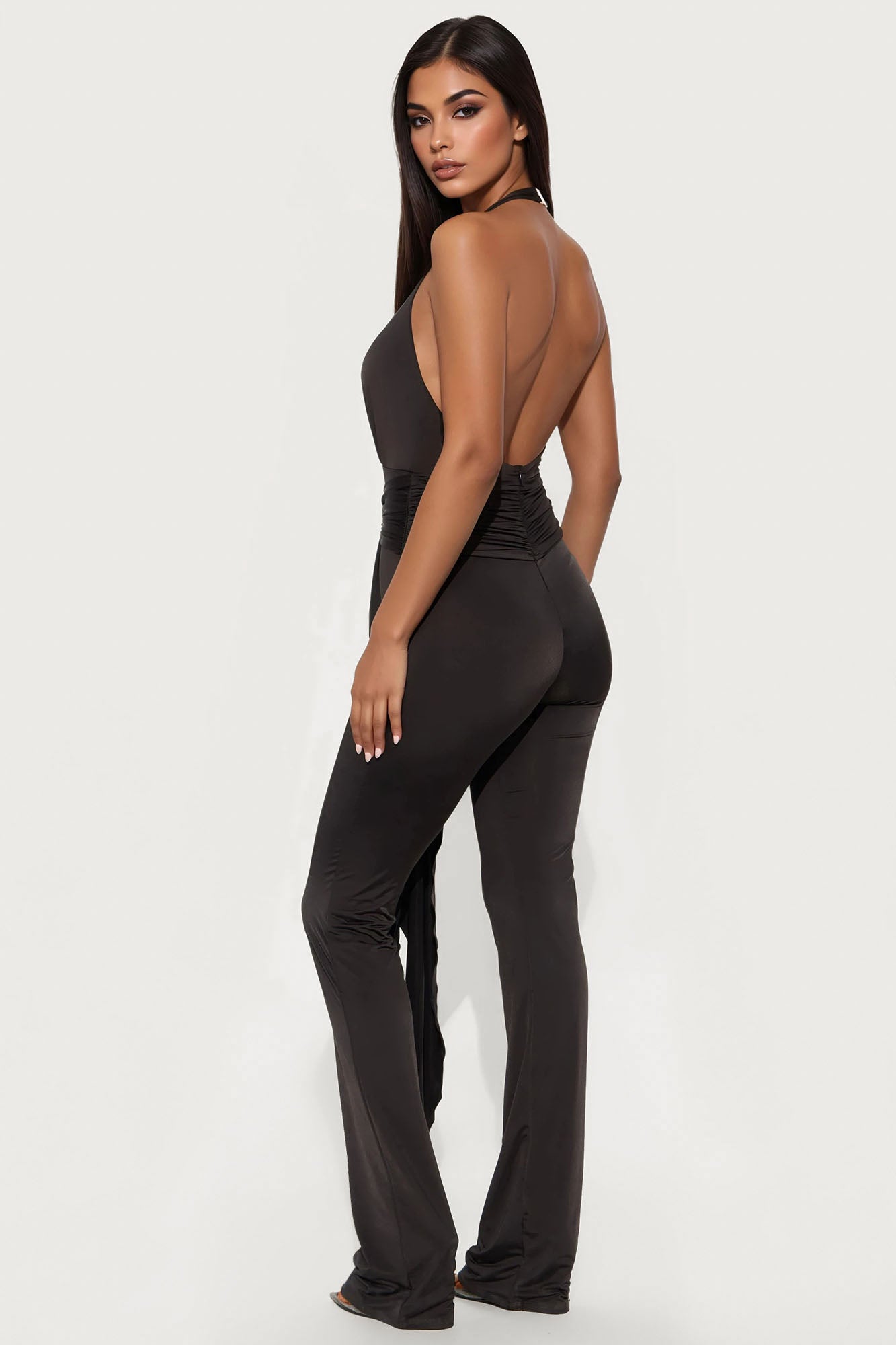 Madeline Halter Jumpsuit - Black