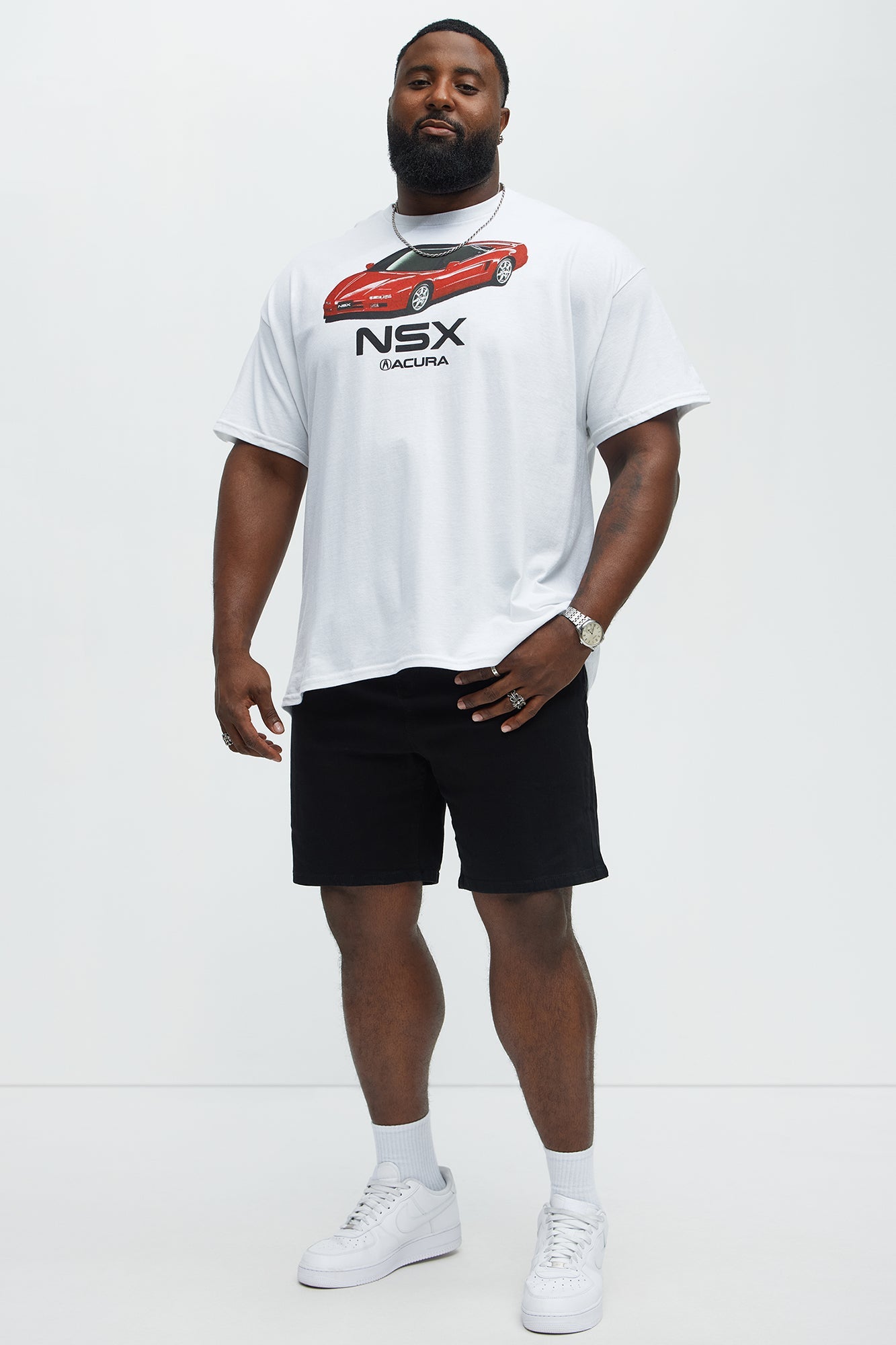 Acura NSX Art Sketch Short Sleeve Tee - White