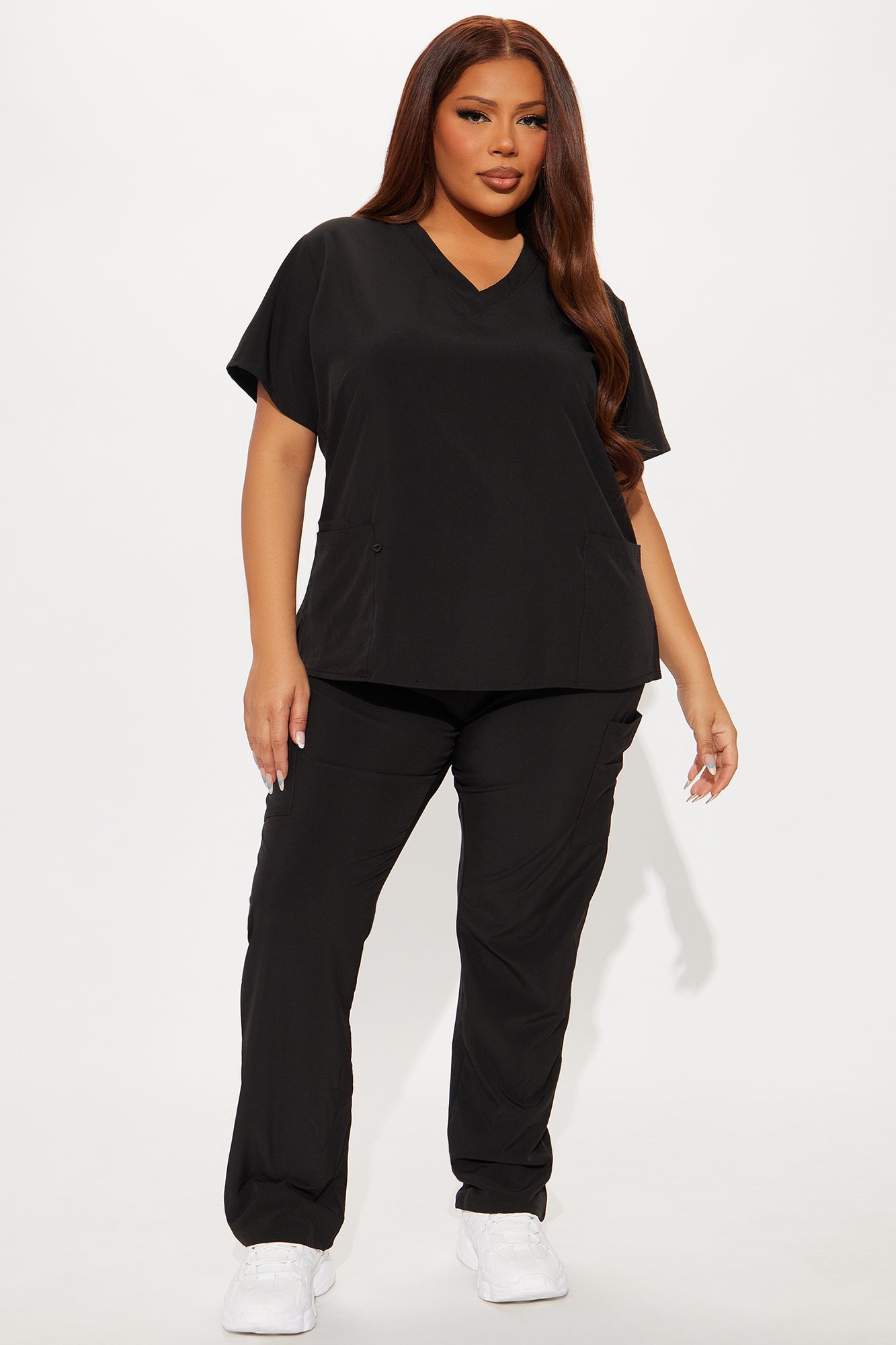 Always Ready 4 Way Stretch Scrub Uniform Pant Set - Black