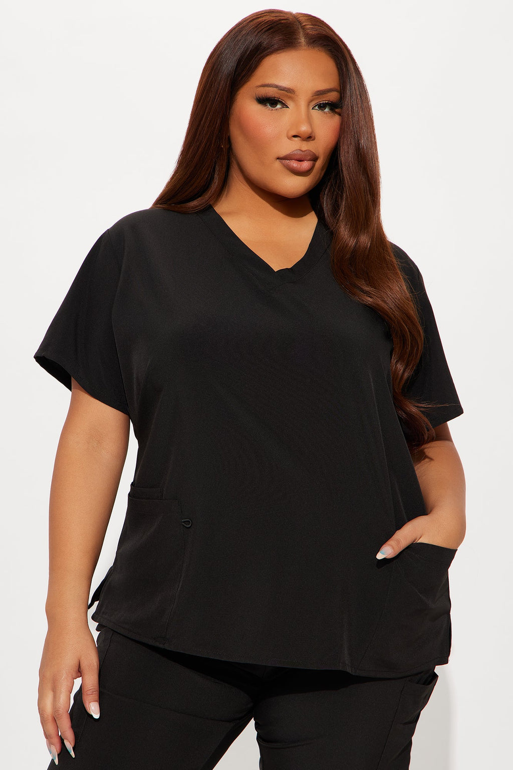 Always Ready 4 Way Stretch Scrub Uniform Pant Set - Black