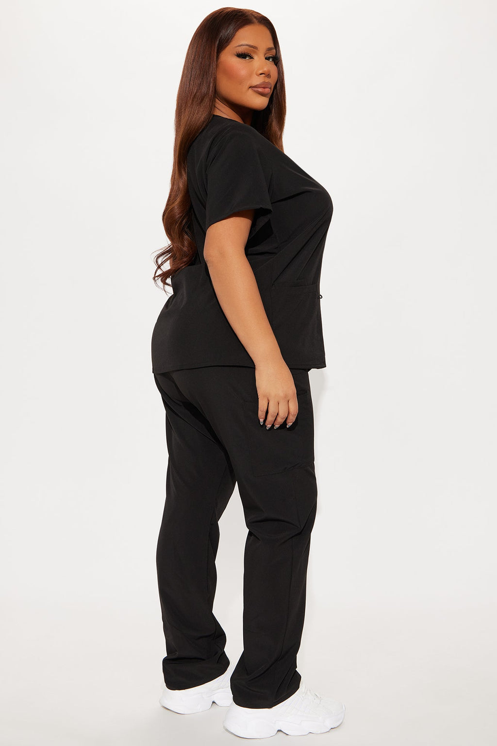 Always Ready 4 Way Stretch Scrub Uniform Pant Set - Black