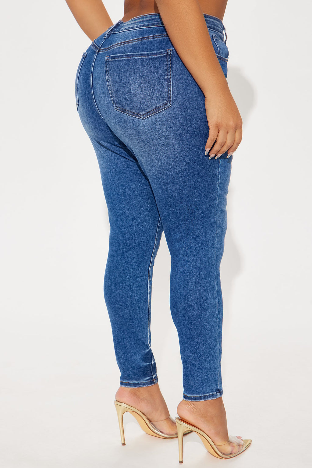 Kalisha Stretch Skinny Jeans - Medium Wash