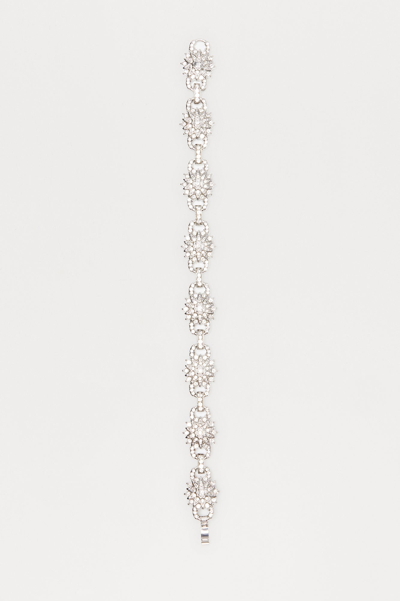 15MM Iced Out Multi Link Bracelet - Silver