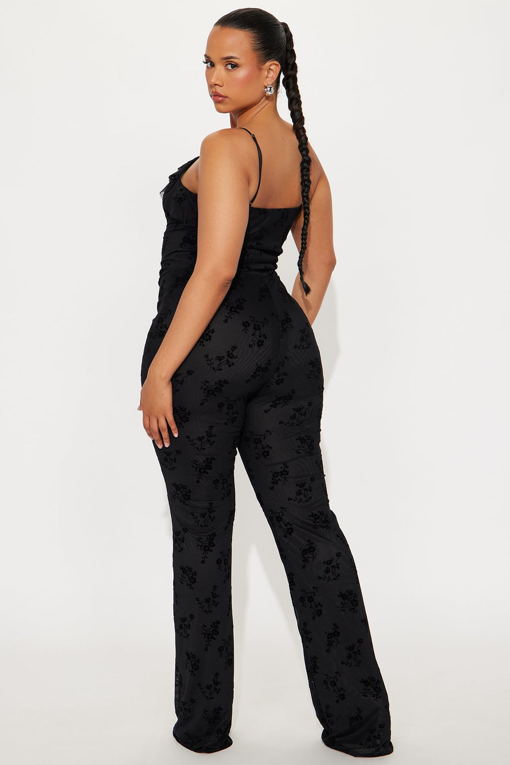 Bailey Mesh Jumpsuit - Black