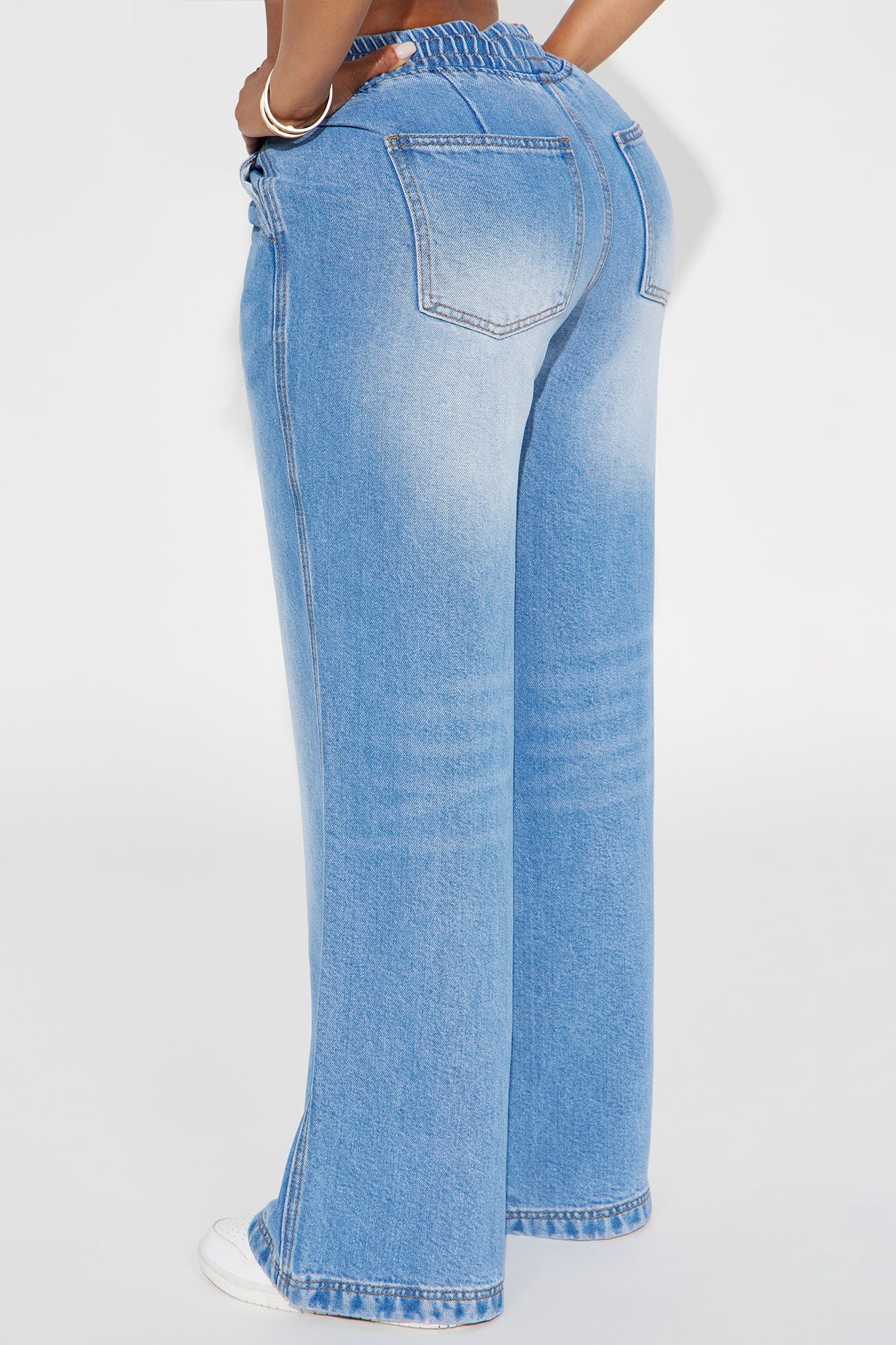 Ocean Drive Drapey Wide Leg Jeans - Vintage Wash