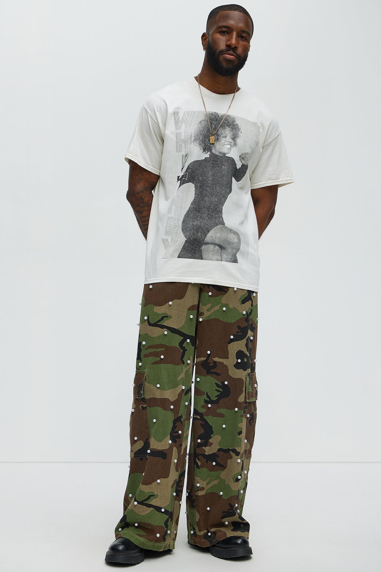 Pearl Wildin Camo Cargo Baggy Pants - Camouflage