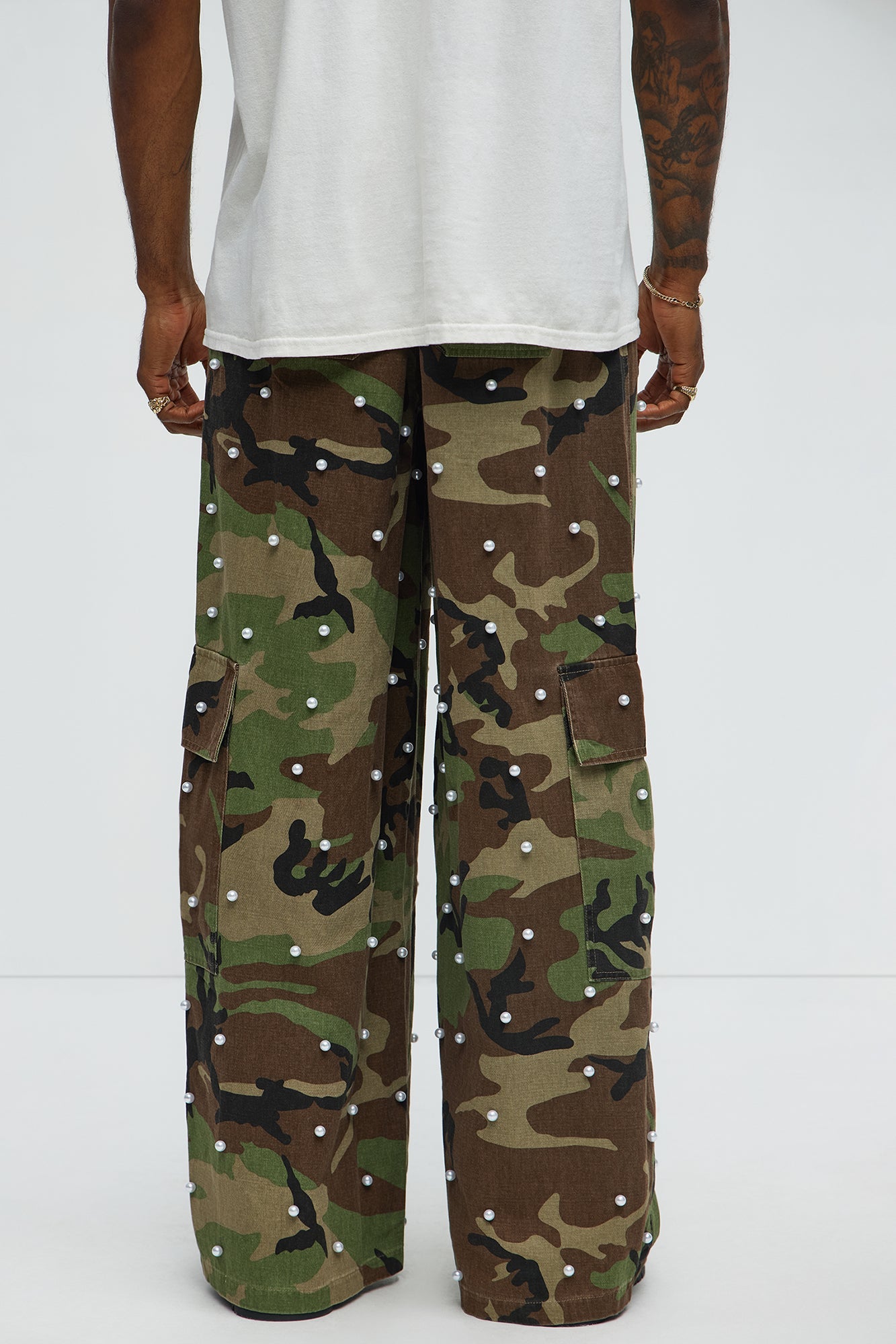 Pearl Wildin Camo Cargo Baggy Pants - Camouflage