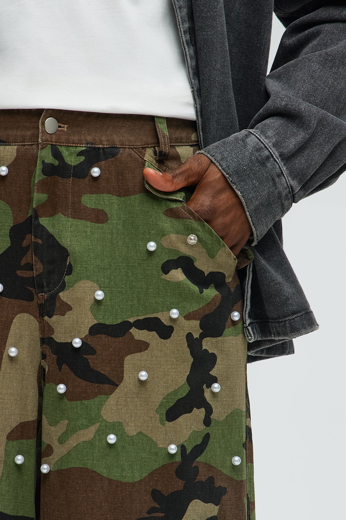 Pearl Wildin Camo Cargo Baggy Pants - Camouflage