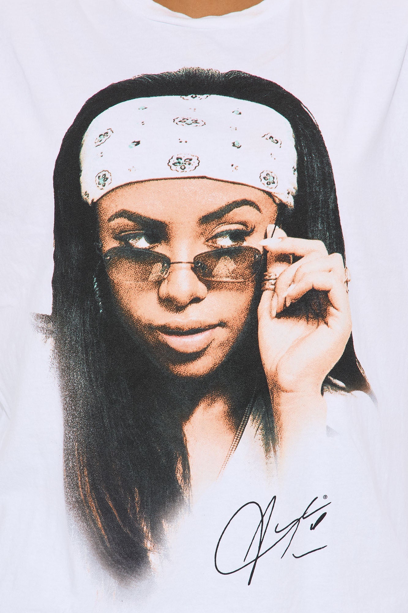 Aaliyah Washed Oversized Tee - White