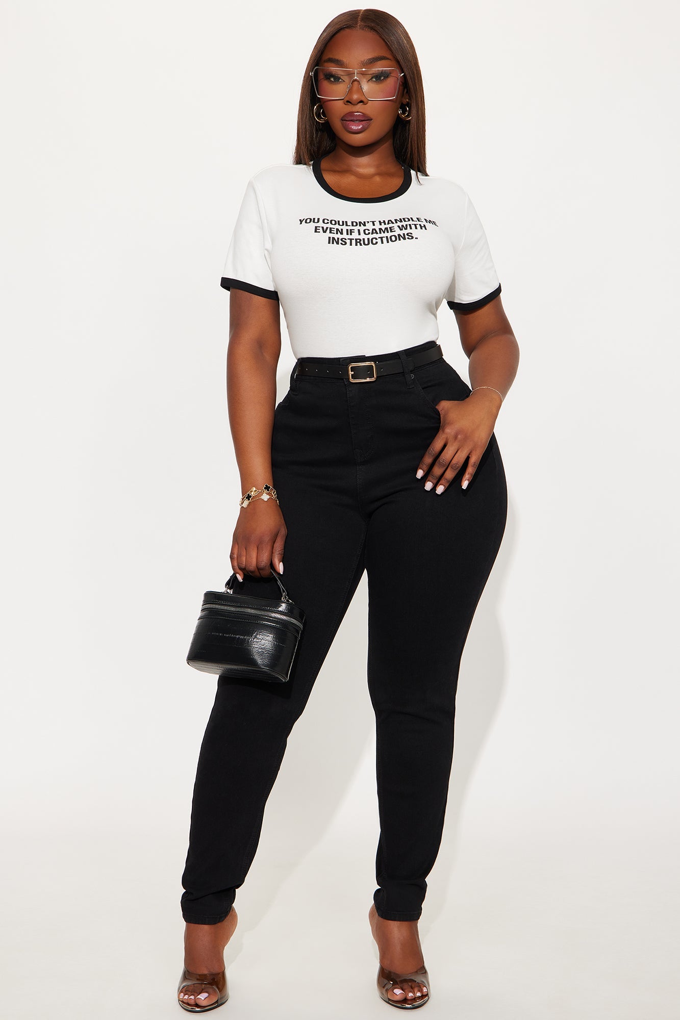 Tall Vibe Check Curvy Stretch Skinny Jeans - Black