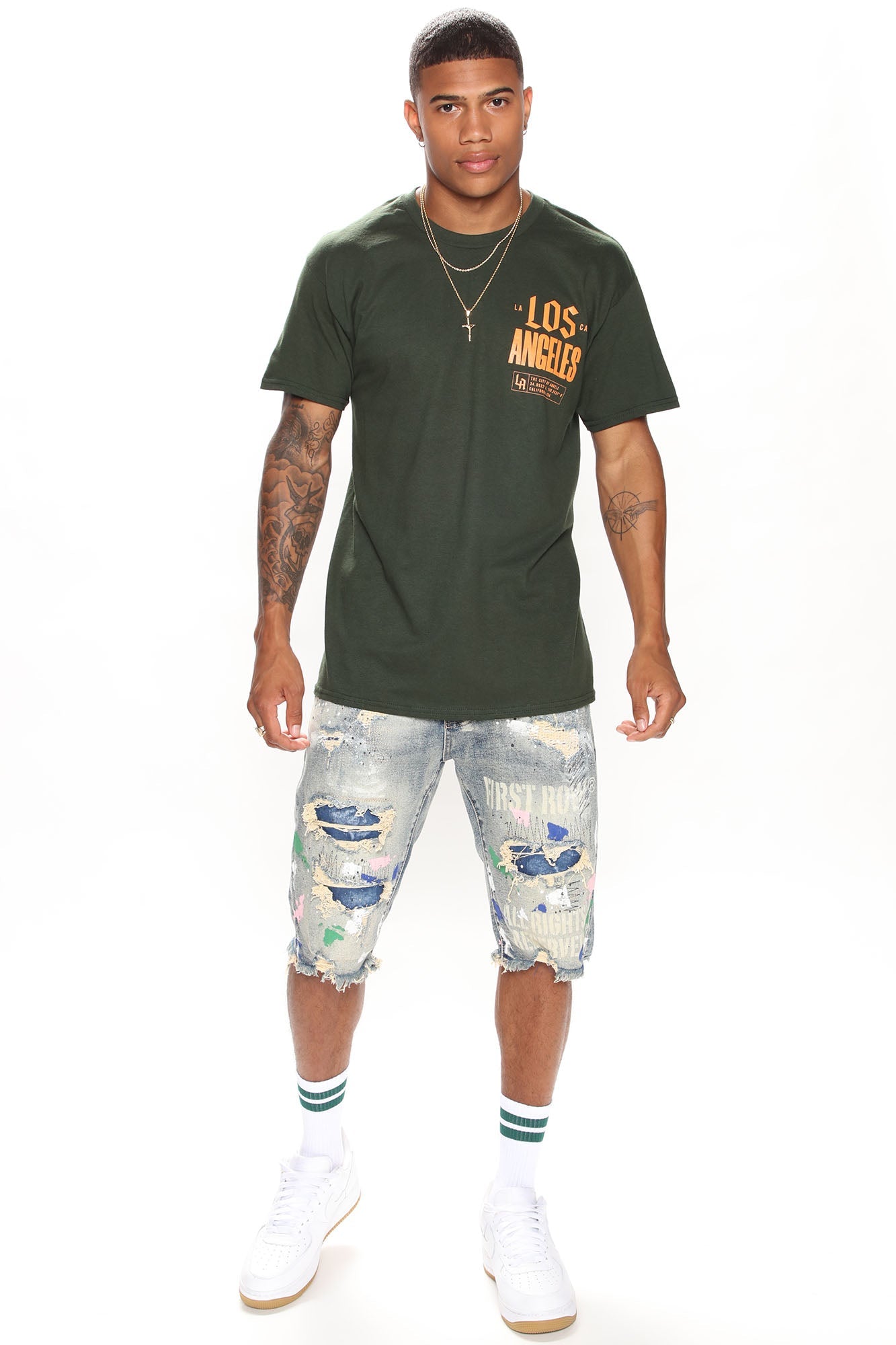 Los Angeles Palm Short Sleeve Tee - Green