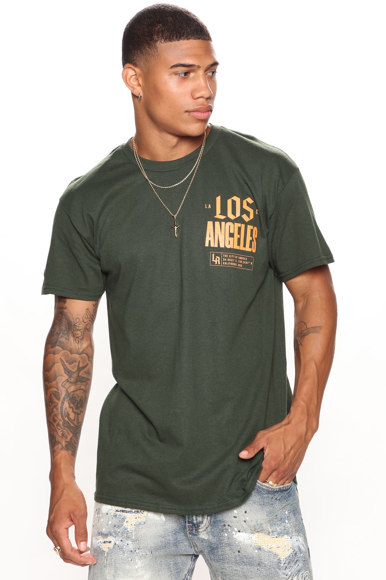 Los Angeles Palm Short Sleeve Tee - Green