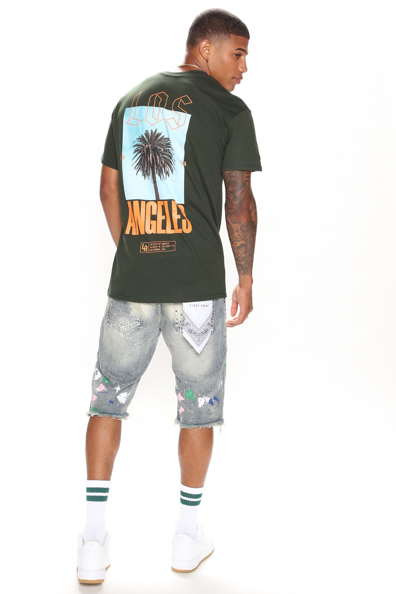 Los Angeles Palm Short Sleeve Tee - Green