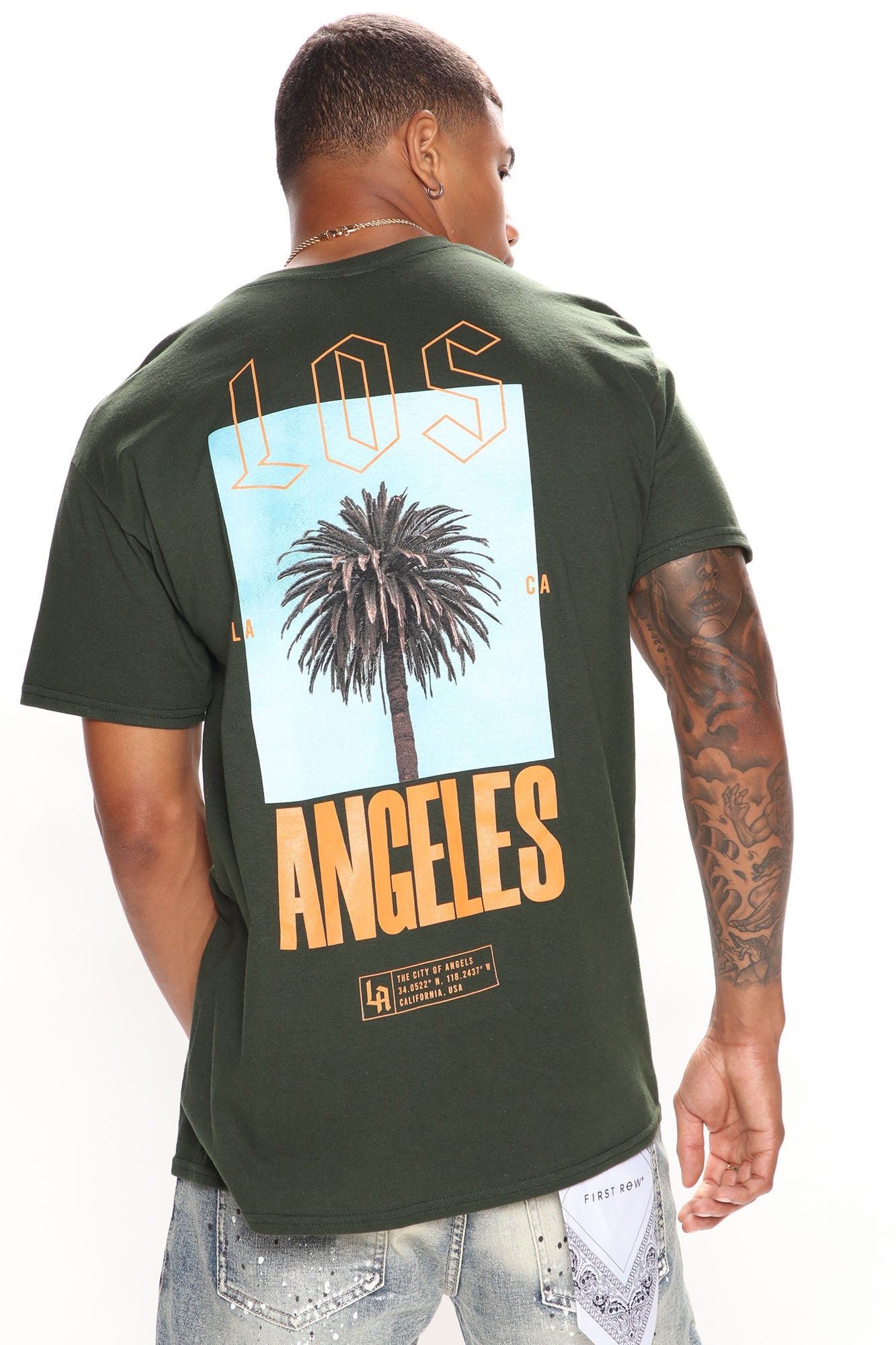 Los Angeles Palm Short Sleeve Tee - Green
