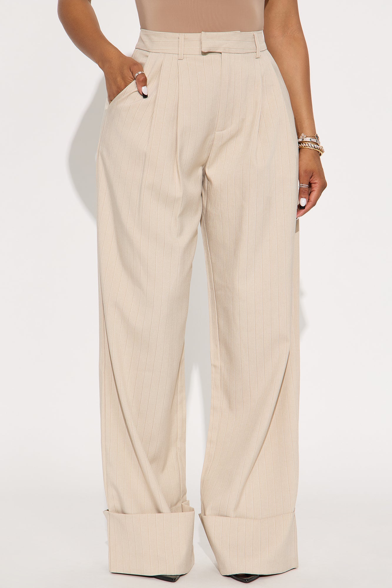 Arvizu Wide Leg Trouser - Tan