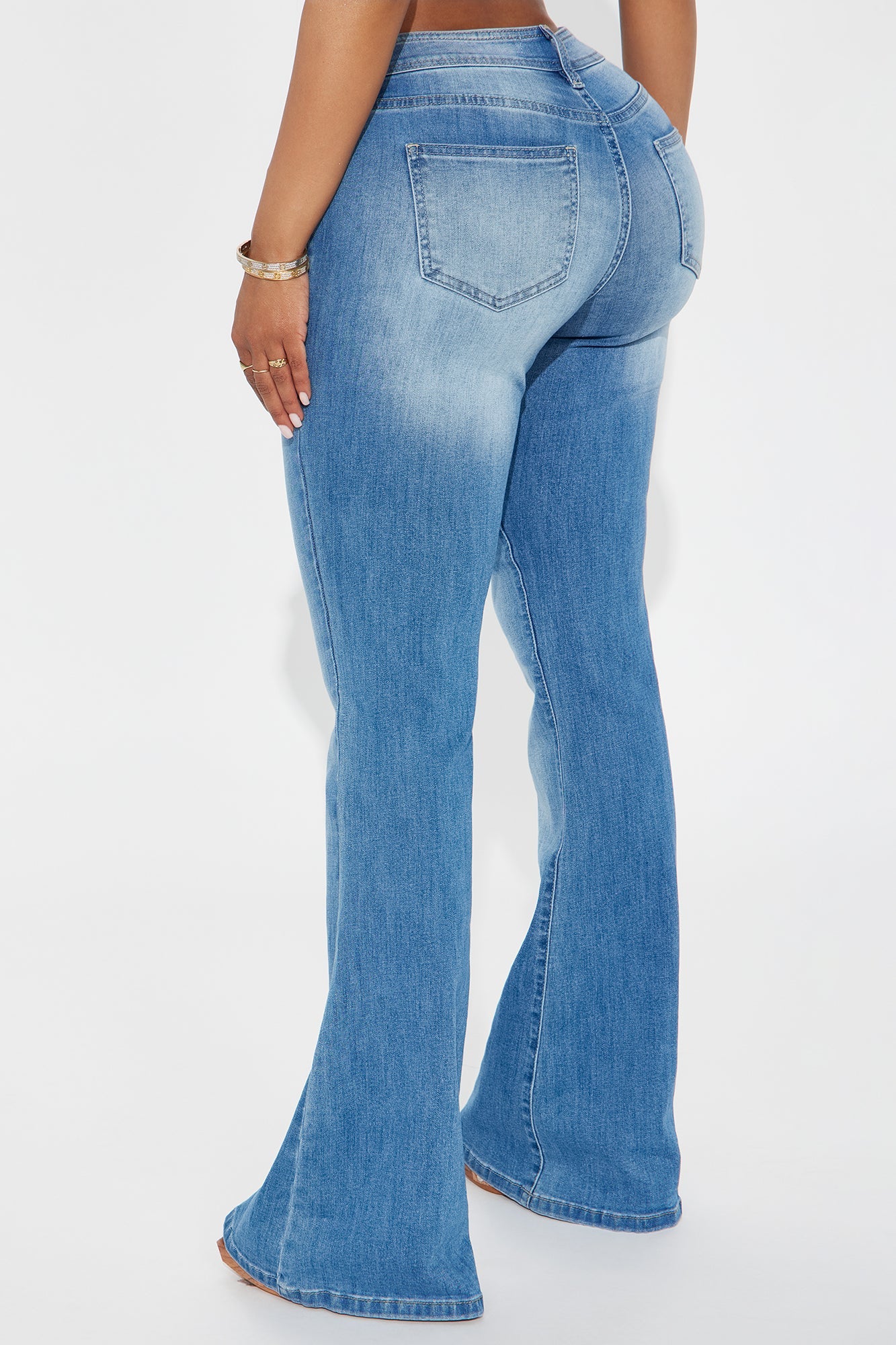 Je T'aime Denim Flare Jeans - Medium Wash