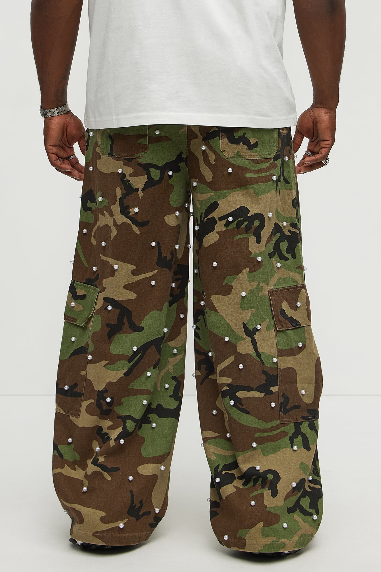 Pearl Wildin Camo Cargo Baggy Pants - Camouflage