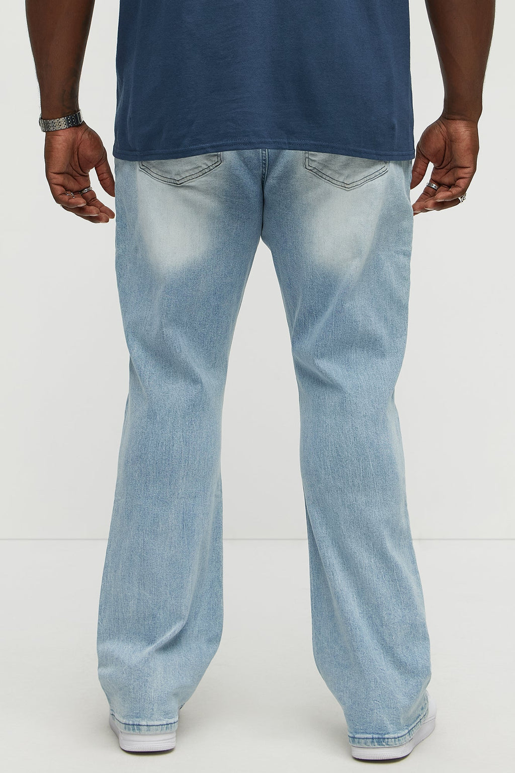 Dreamy Stacked Slim Flare Jeans - Light Blue Wash