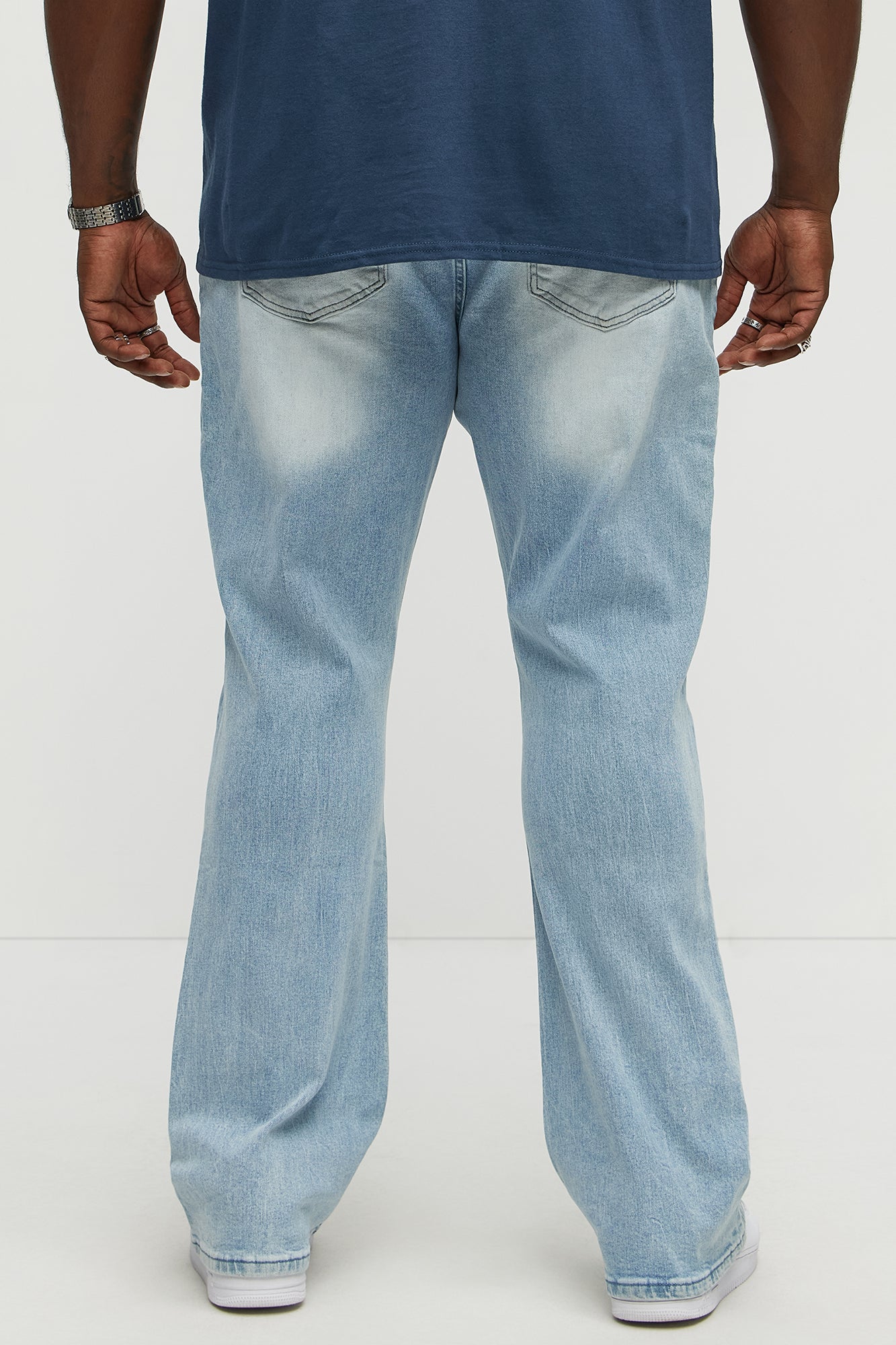 Dreamy Stacked Slim Flare Jeans - Light Blue Wash