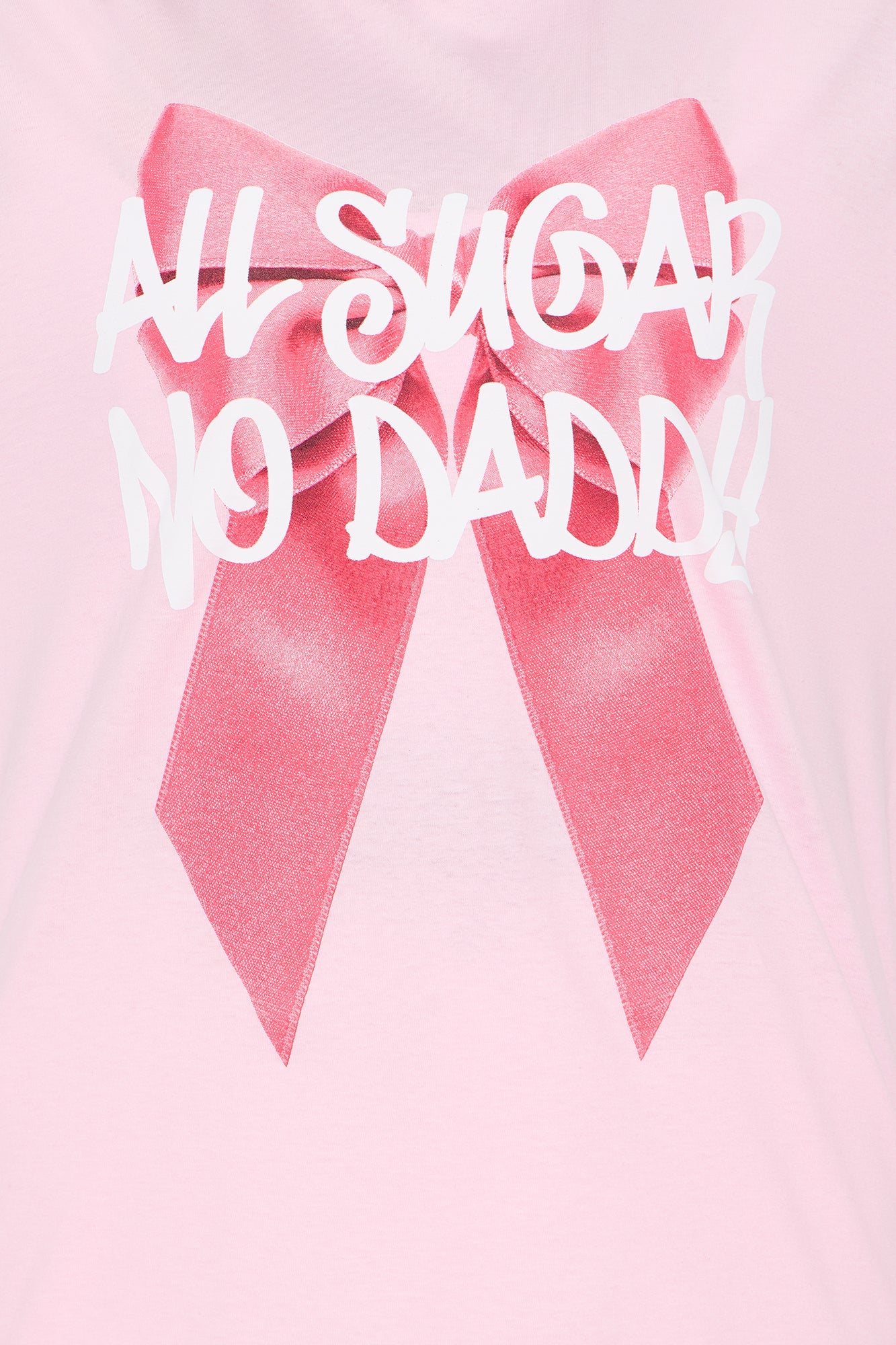 All Sugar No Daddy Oversized Tee - Pink