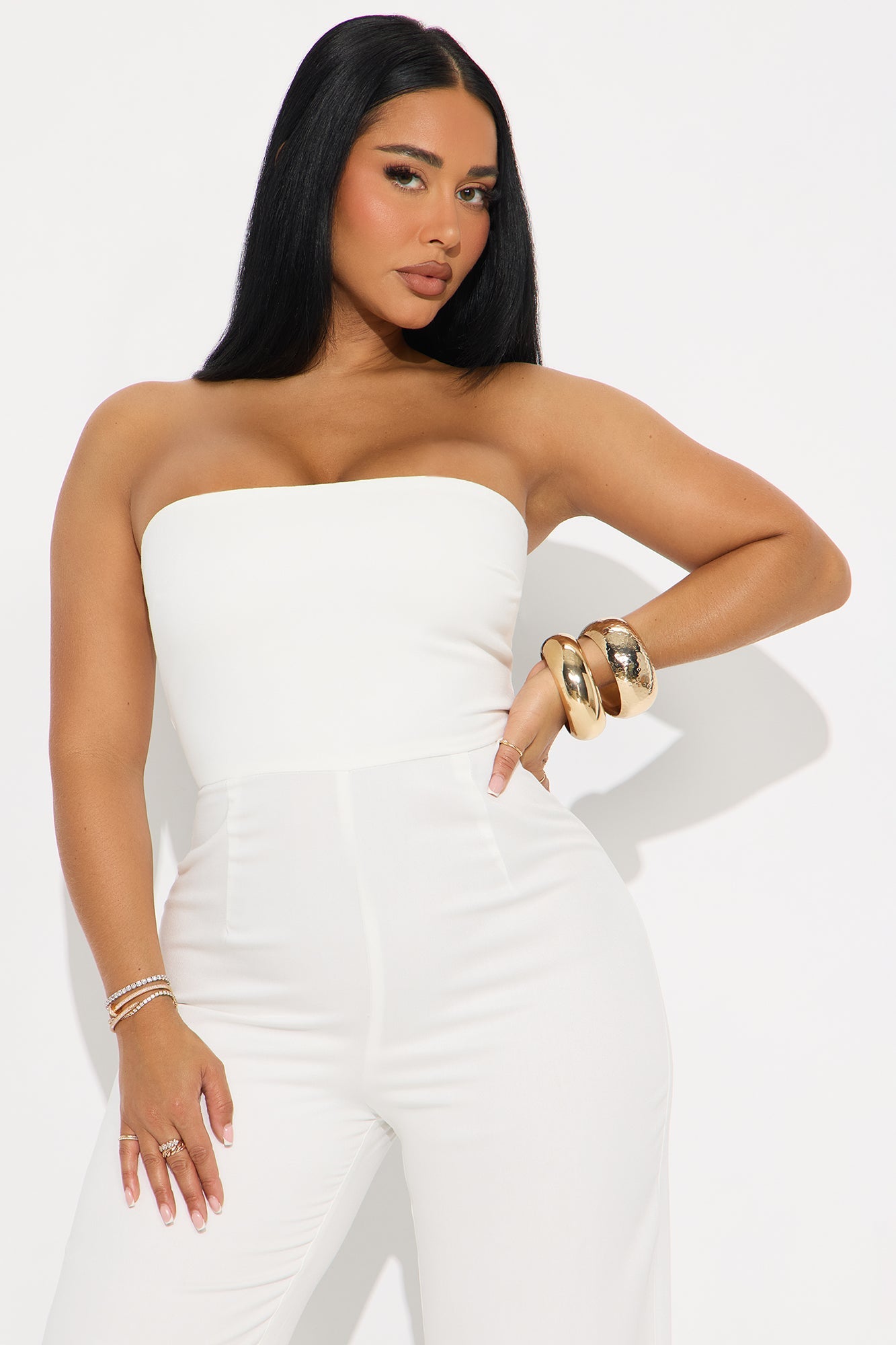 Ariana Wide Leg Jumpsuit - White