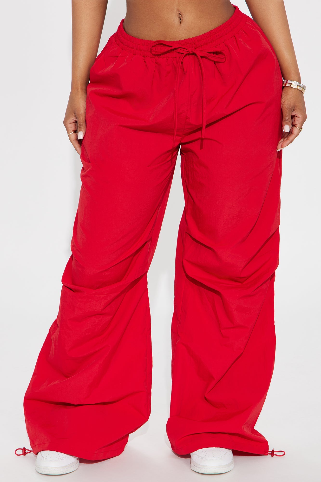 Making Moves Windbreaker Track Pant - Red