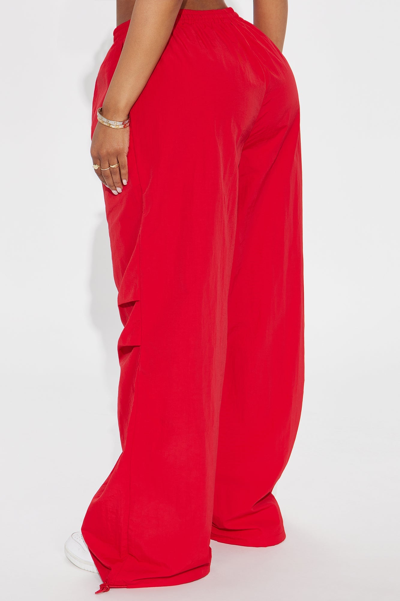Making Moves Windbreaker Track Pant - Red