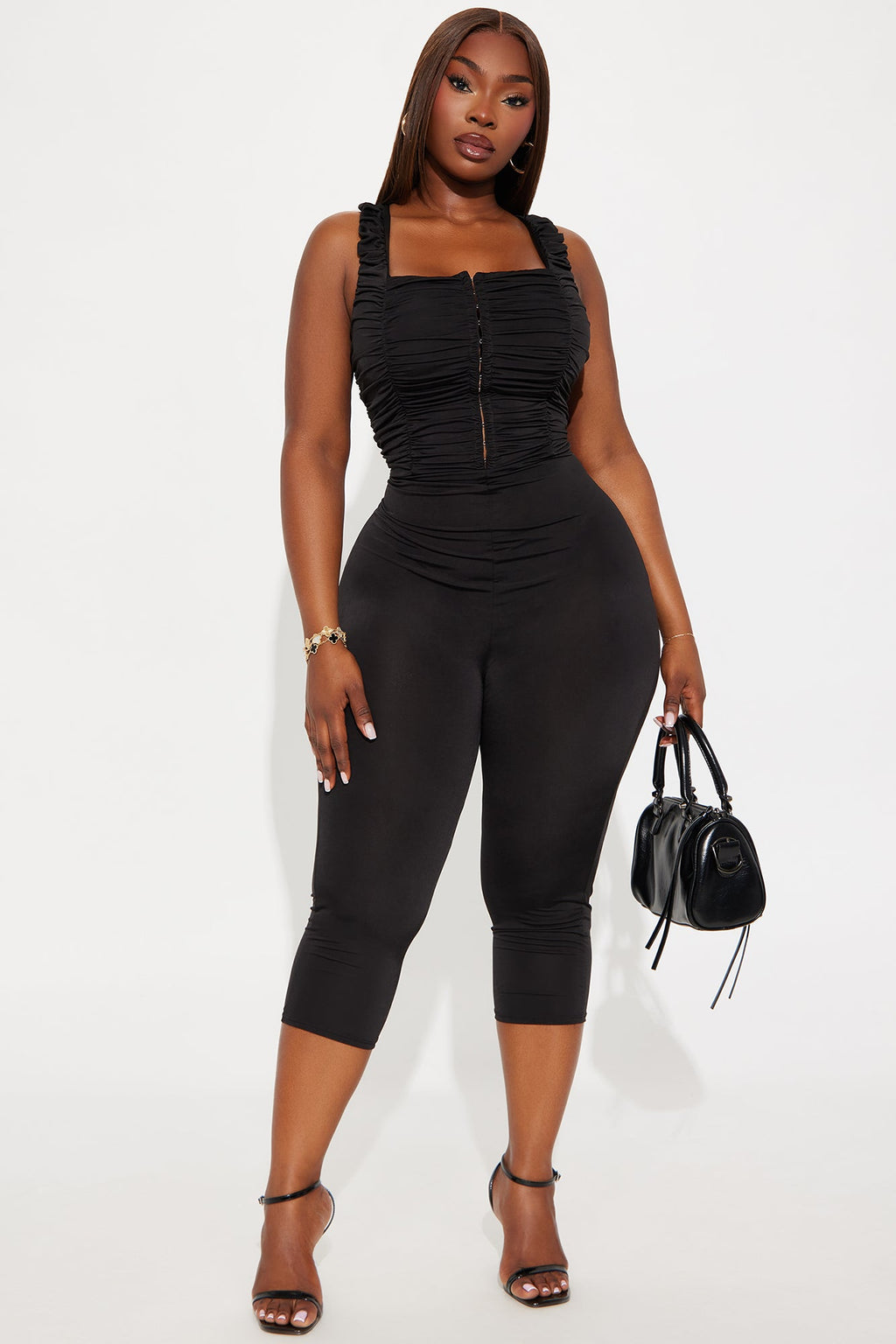 Marissa Capri Jumpsuit - Black