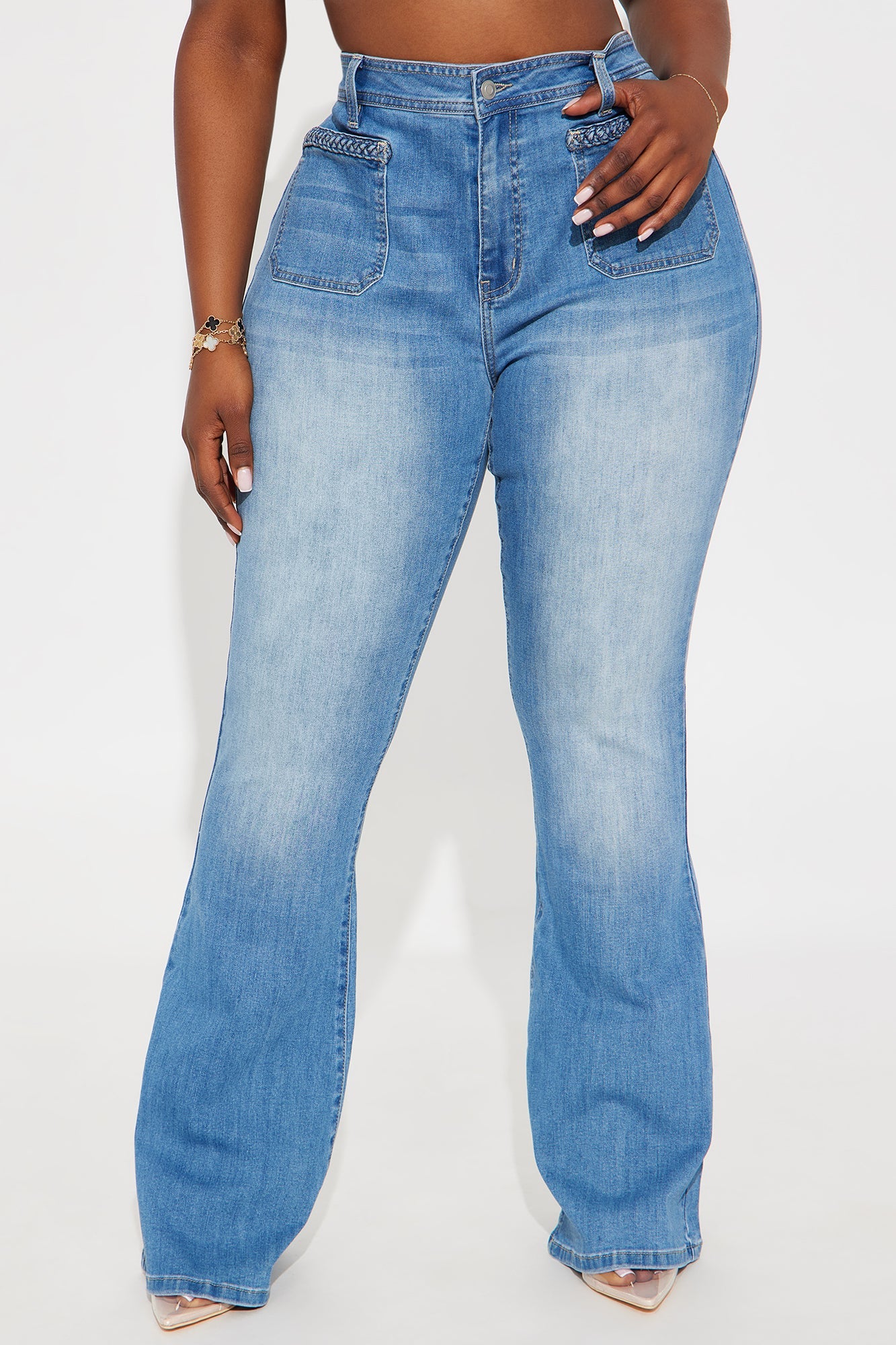 Je T'aime Denim Flare Jeans - Medium Wash