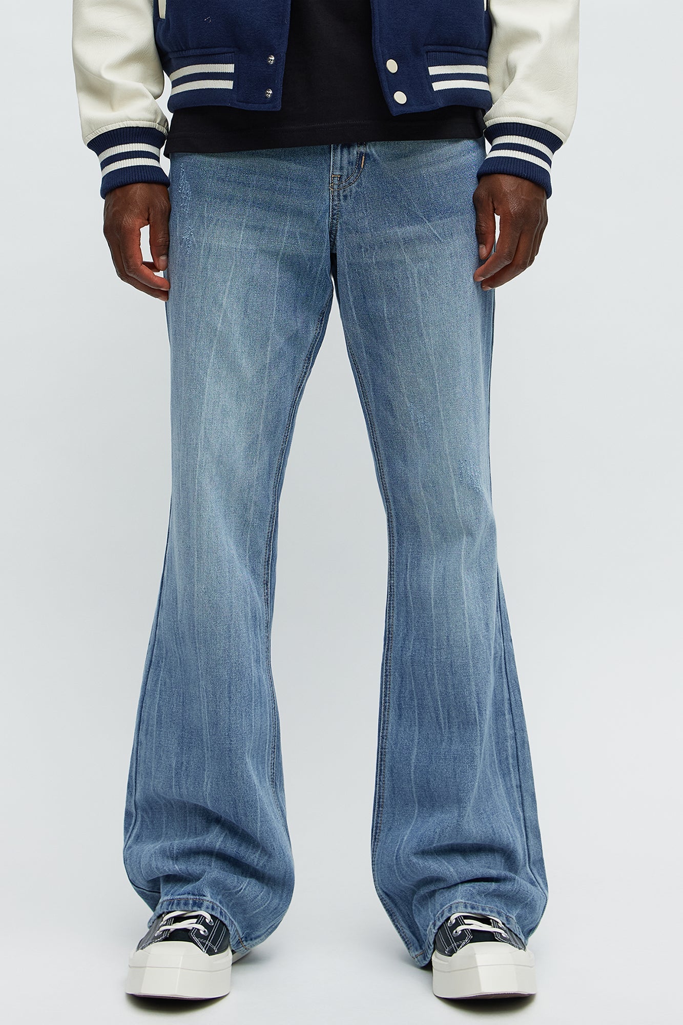 Stacked Slim Flare Make You Look Jeans - Medium Blue Wash