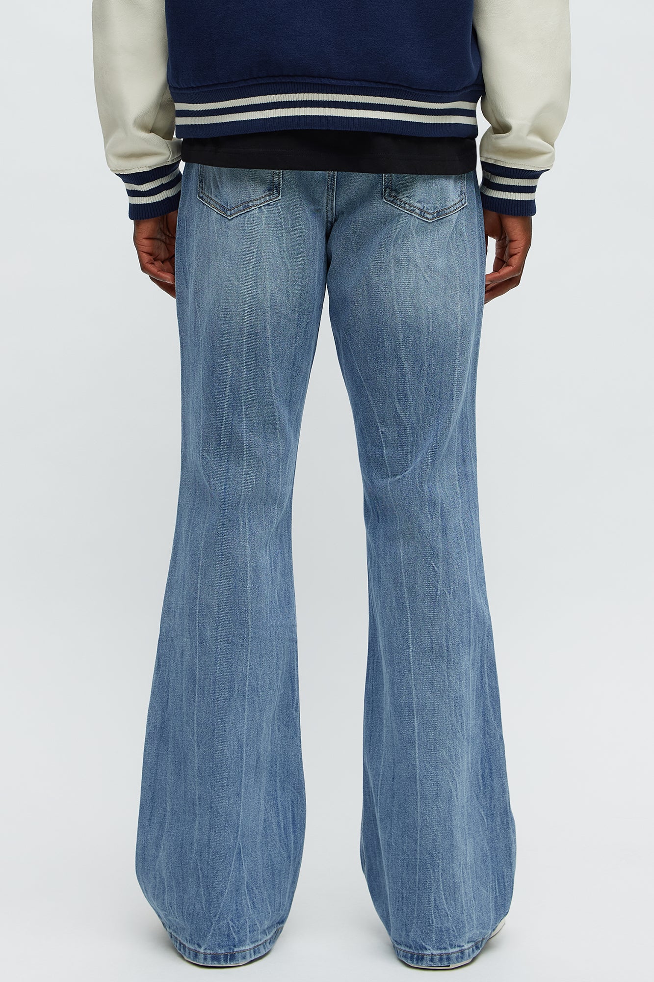 Stacked Slim Flare Make You Look Jeans - Medium Blue Wash