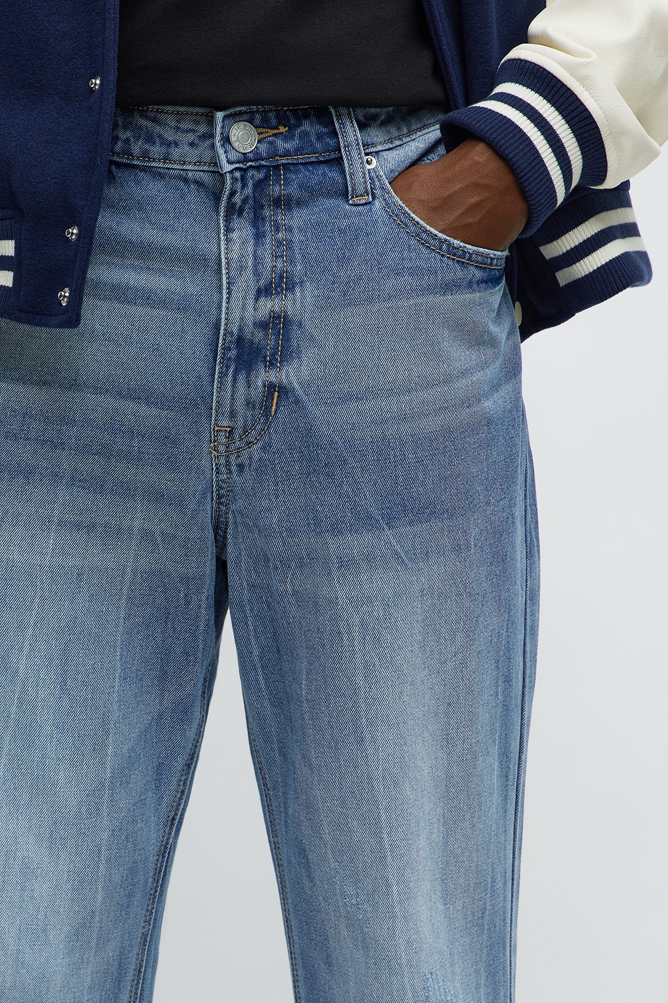 Stacked Slim Flare Make You Look Jeans - Medium Blue Wash