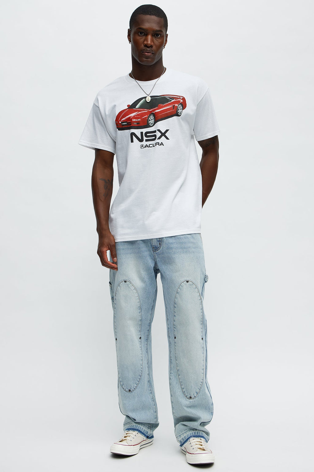 Acura NSX Art Sketch Short Sleeve Tee - White