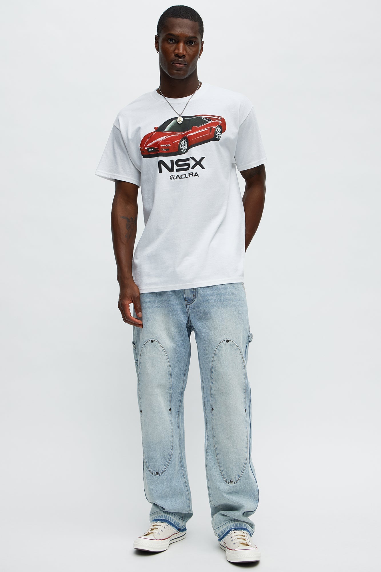Acura NSX Art Sketch Short Sleeve Tee - White