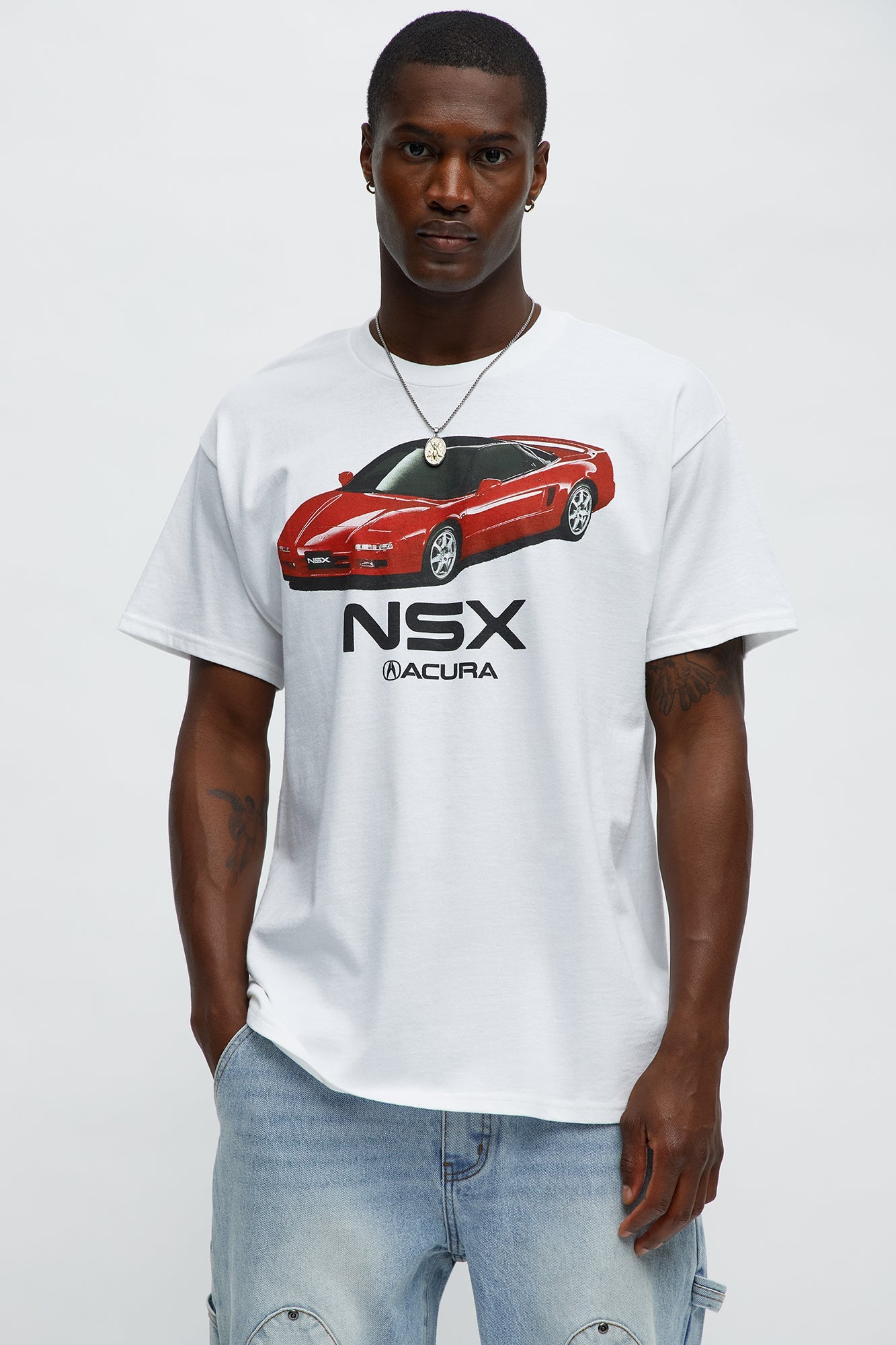 Acura NSX Art Sketch Short Sleeve Tee - White