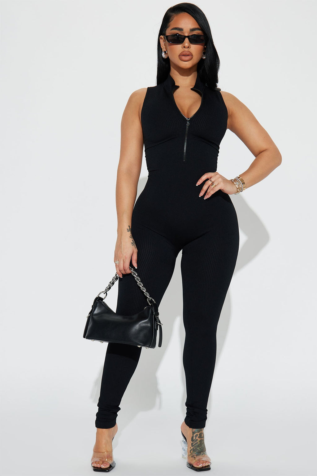 Johanna Seamless Jumpsuit - Black