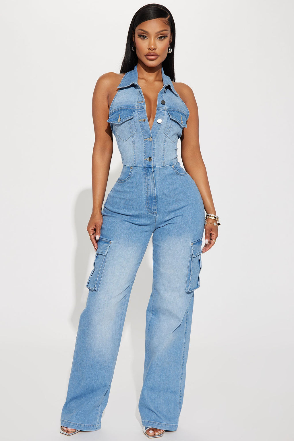 Madelaine Denim Jumpsuit - Denim