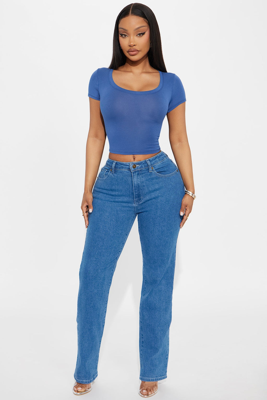 Ally Short Sleeve Tee - Indigo