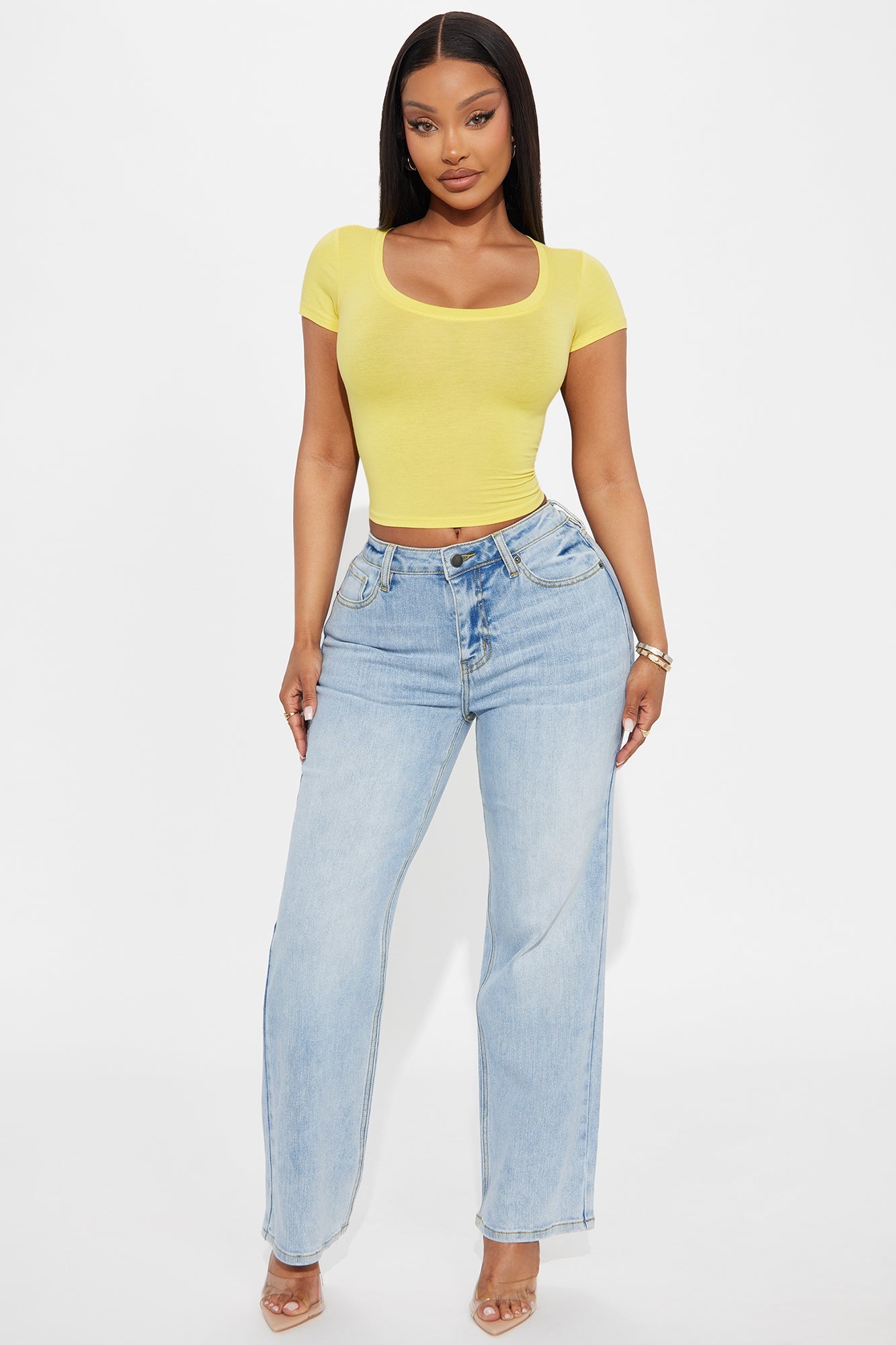 Ally Short Sleeve Tee - Yellow