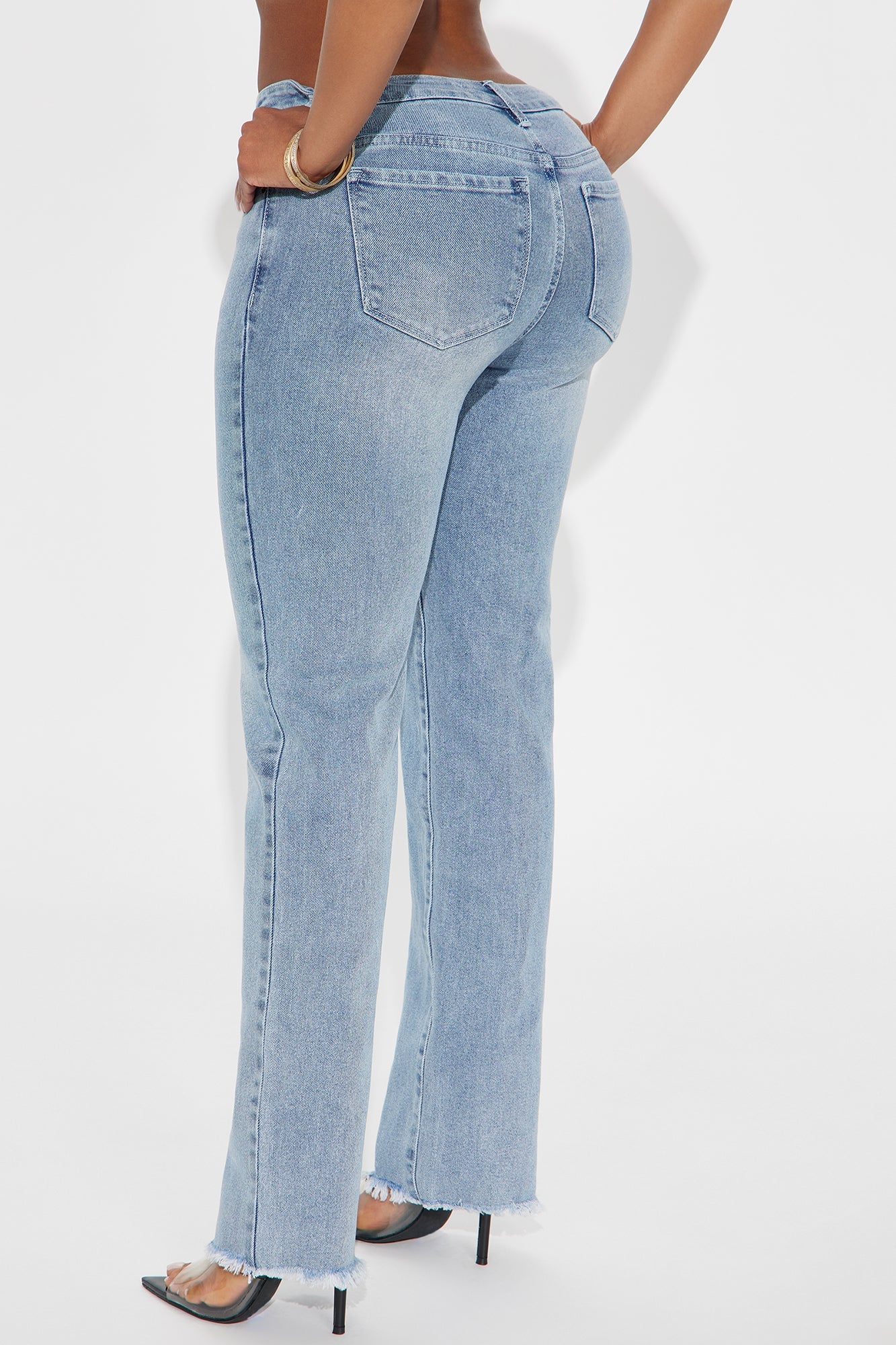 So Basic Straight Leg Jeans - Light Wash
