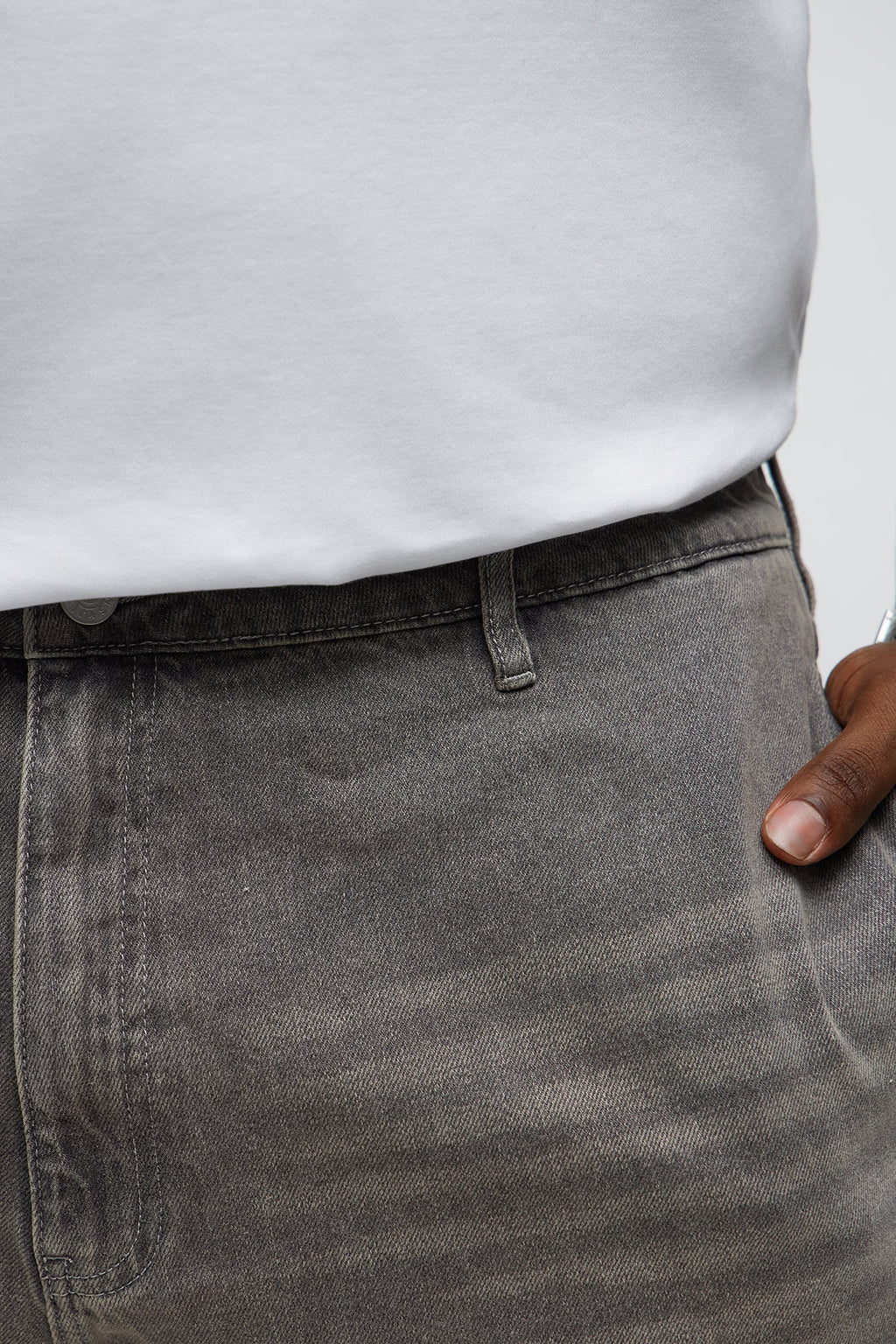 Slim Keep Calling Distressed Jeans - Grey
