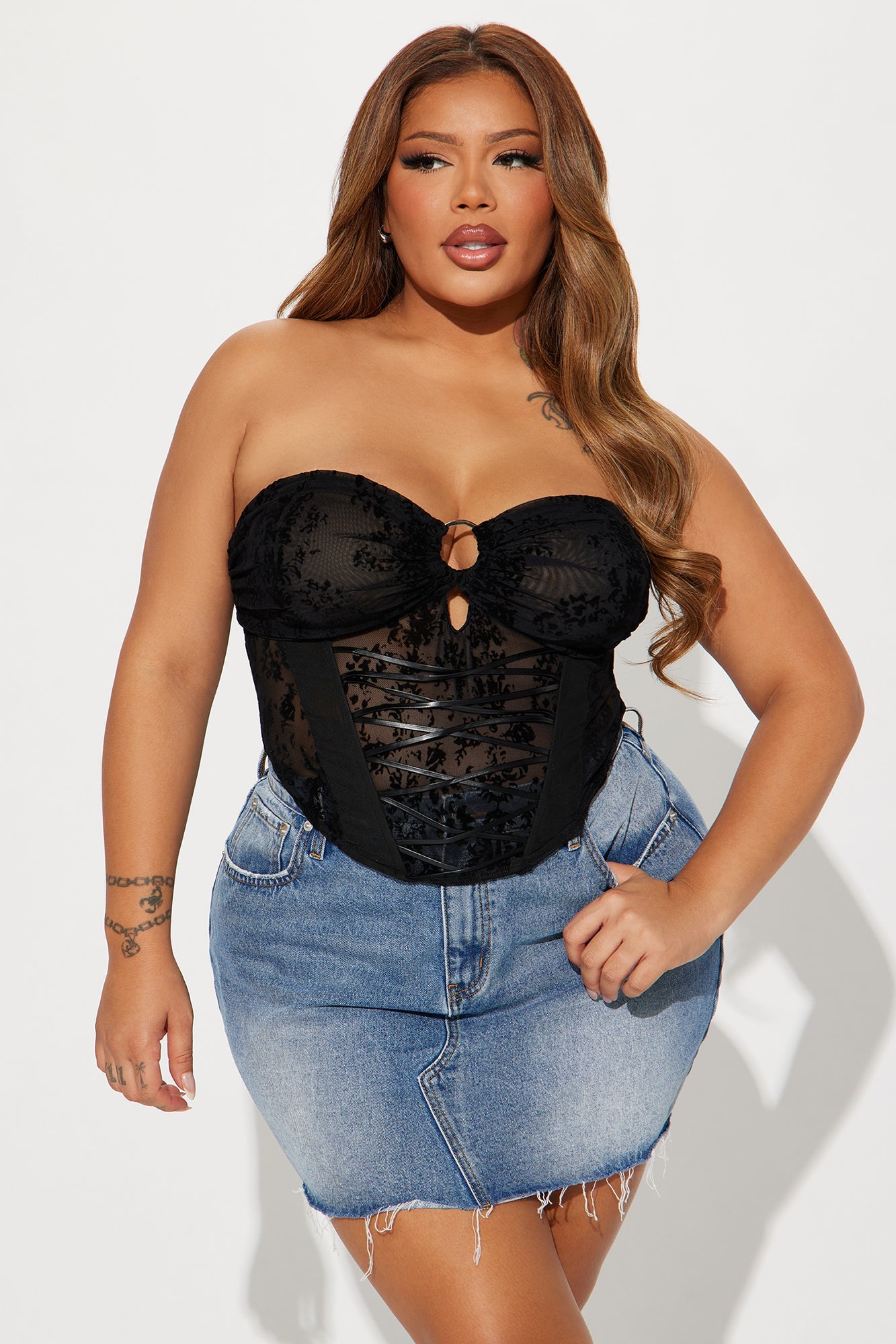 Heat Of The Moment Corset Top - Black