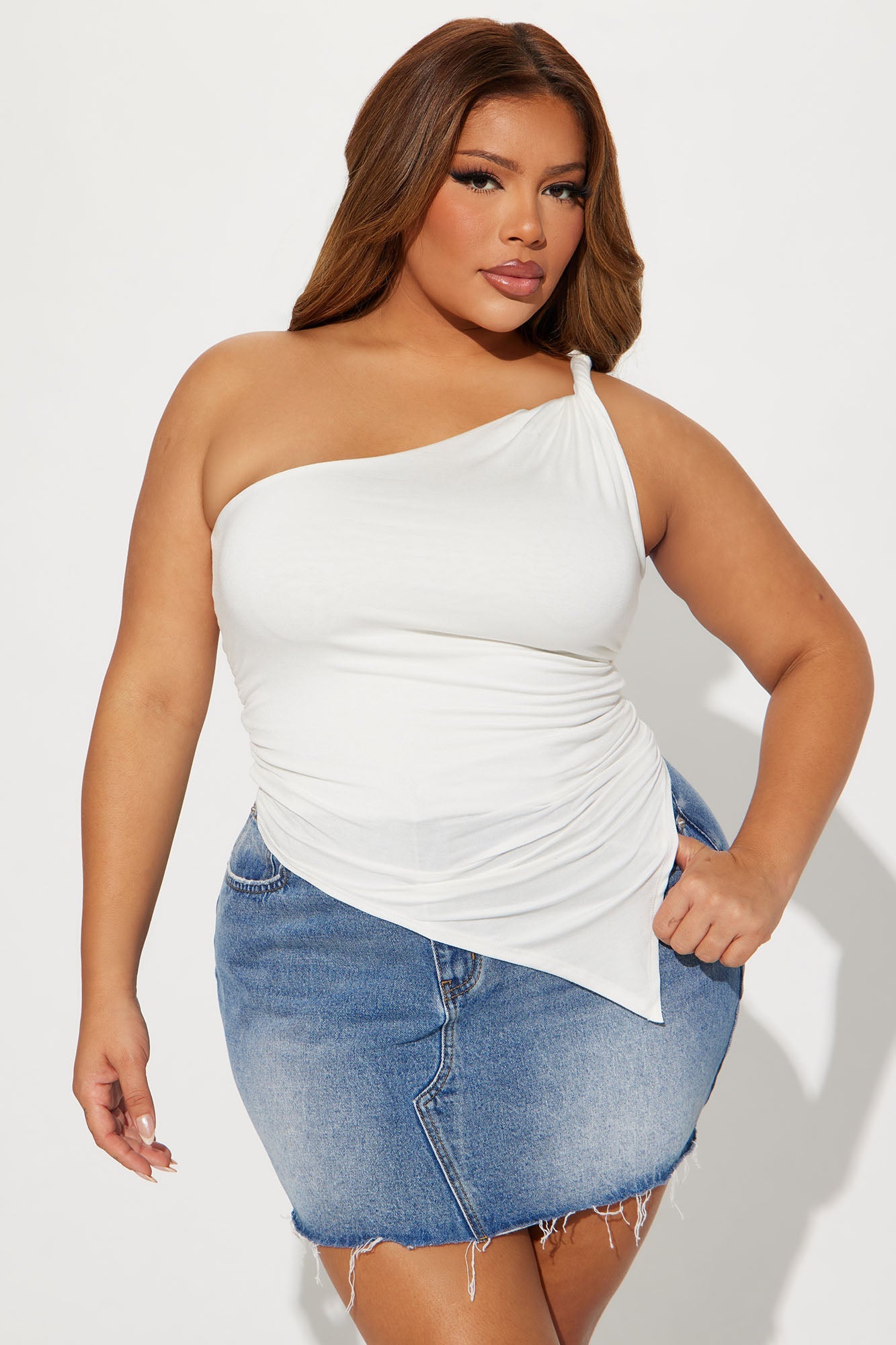 Summer One Shoulder Top - White