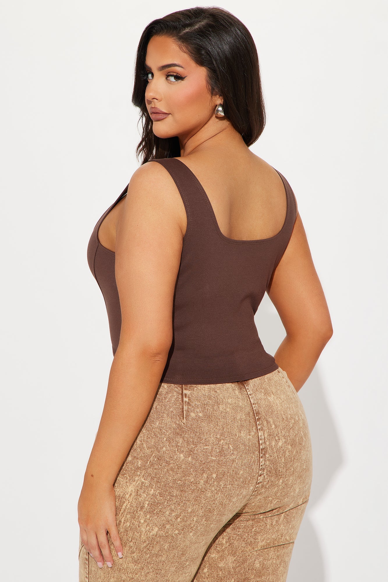 Belle Corset Top - Brown