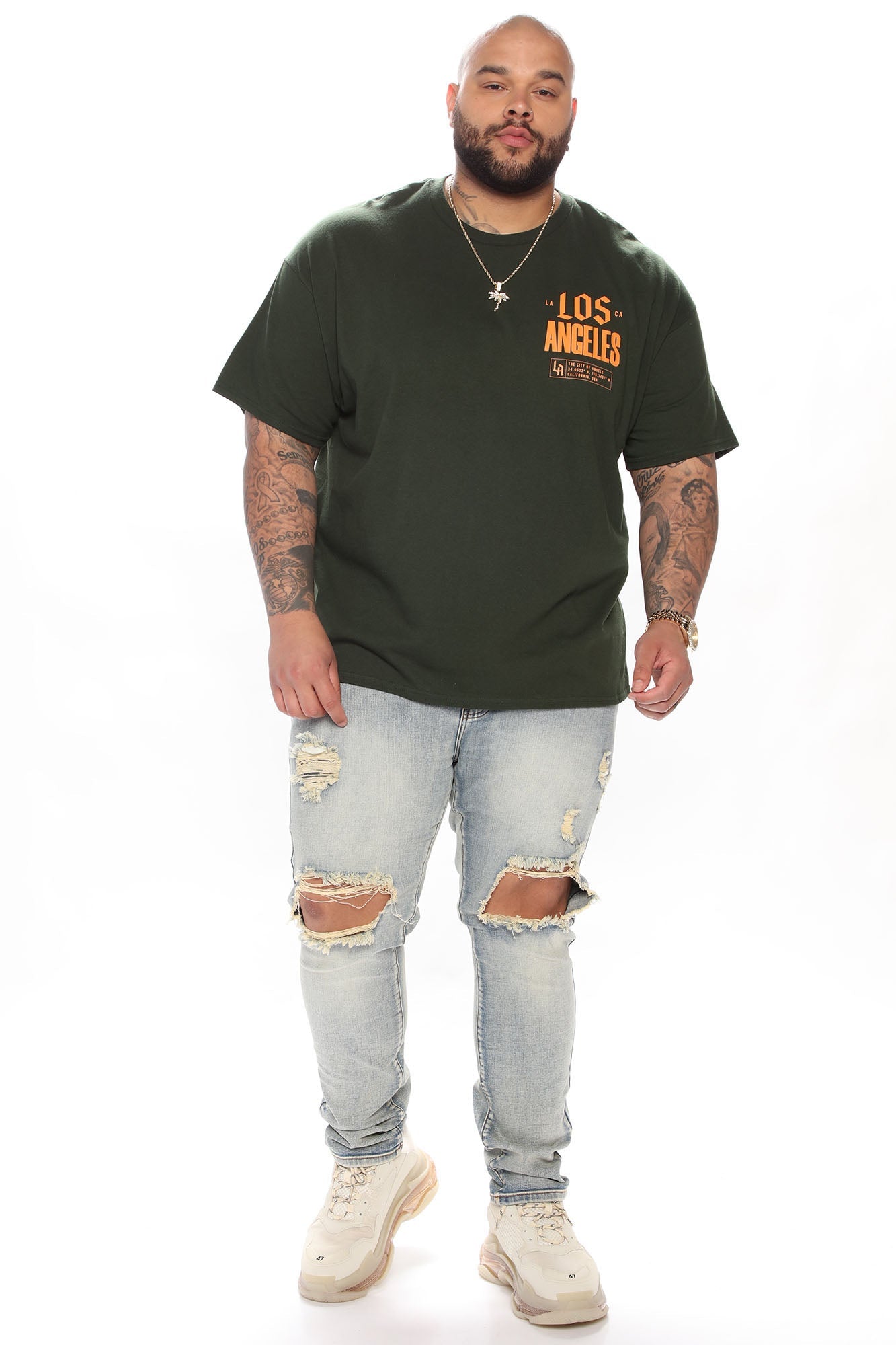 Los Angeles Palm Short Sleeve Tee - Green