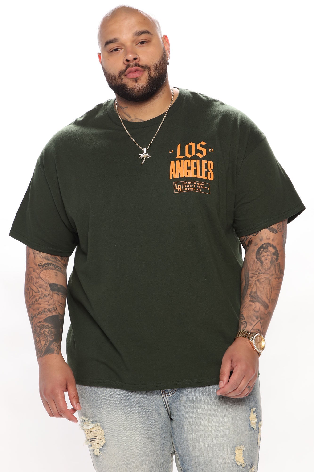 Los Angeles Palm Short Sleeve Tee - Green