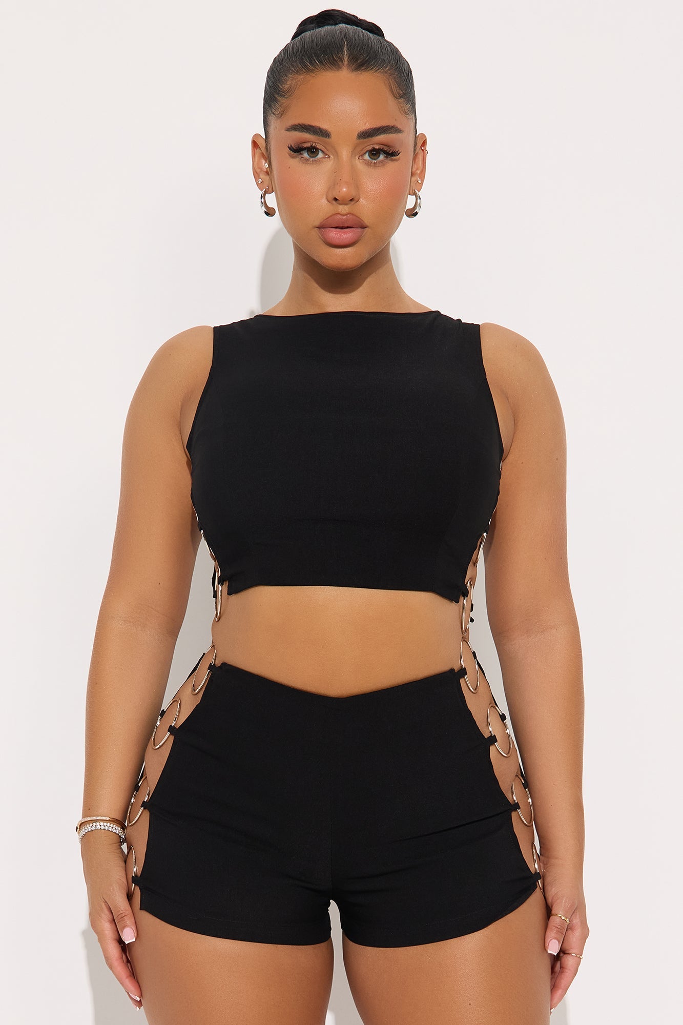Hooked On You Short Set - Black