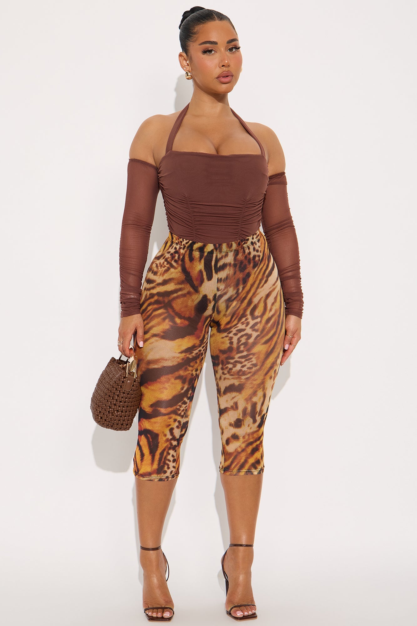 Replacing You Mesh Bodysuit - Mocha